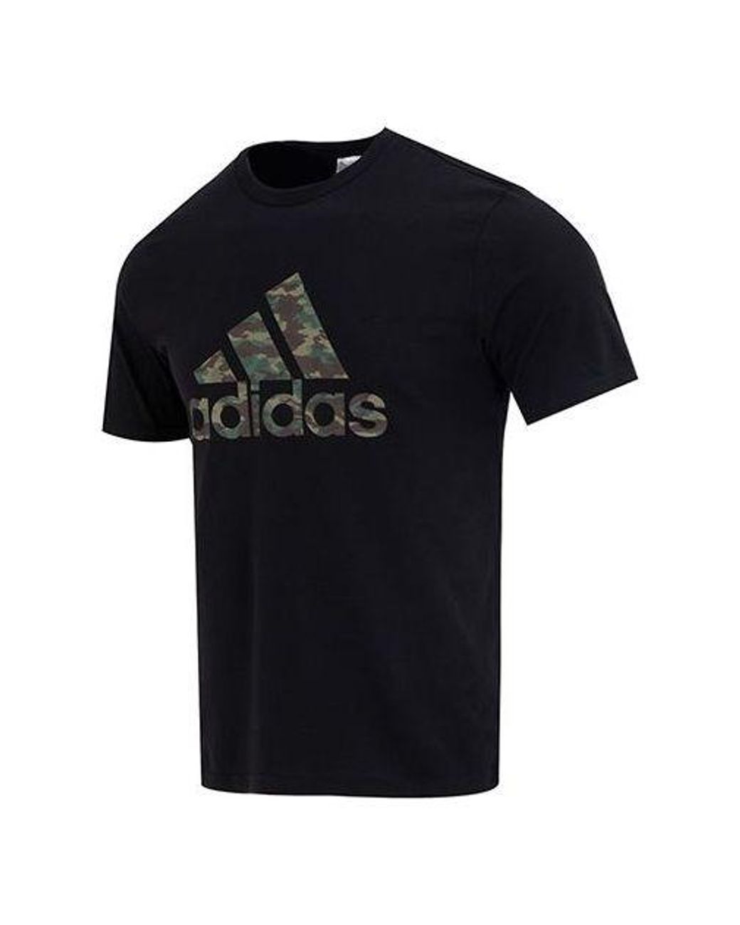 Adidas Black Camo Short Sleeve T-Shirt for men