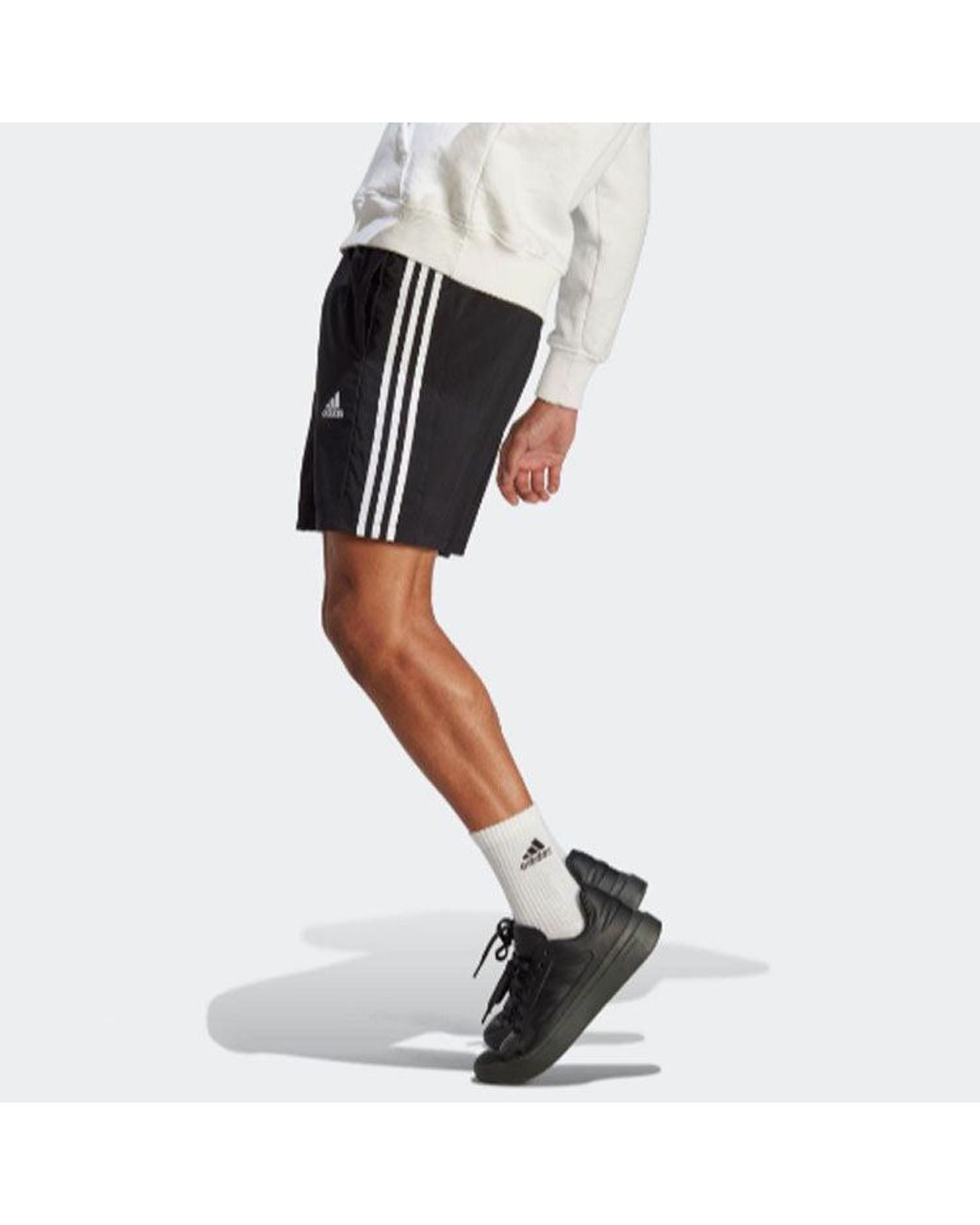 Adidas Black Aeroready Essentials Small Logo Chelsea Shorts for men