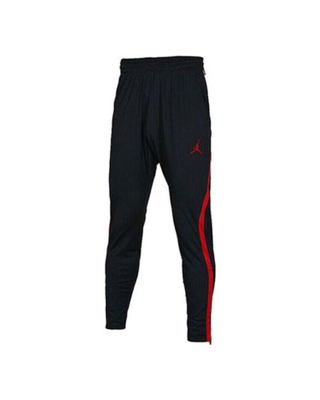 nike joggers black and red