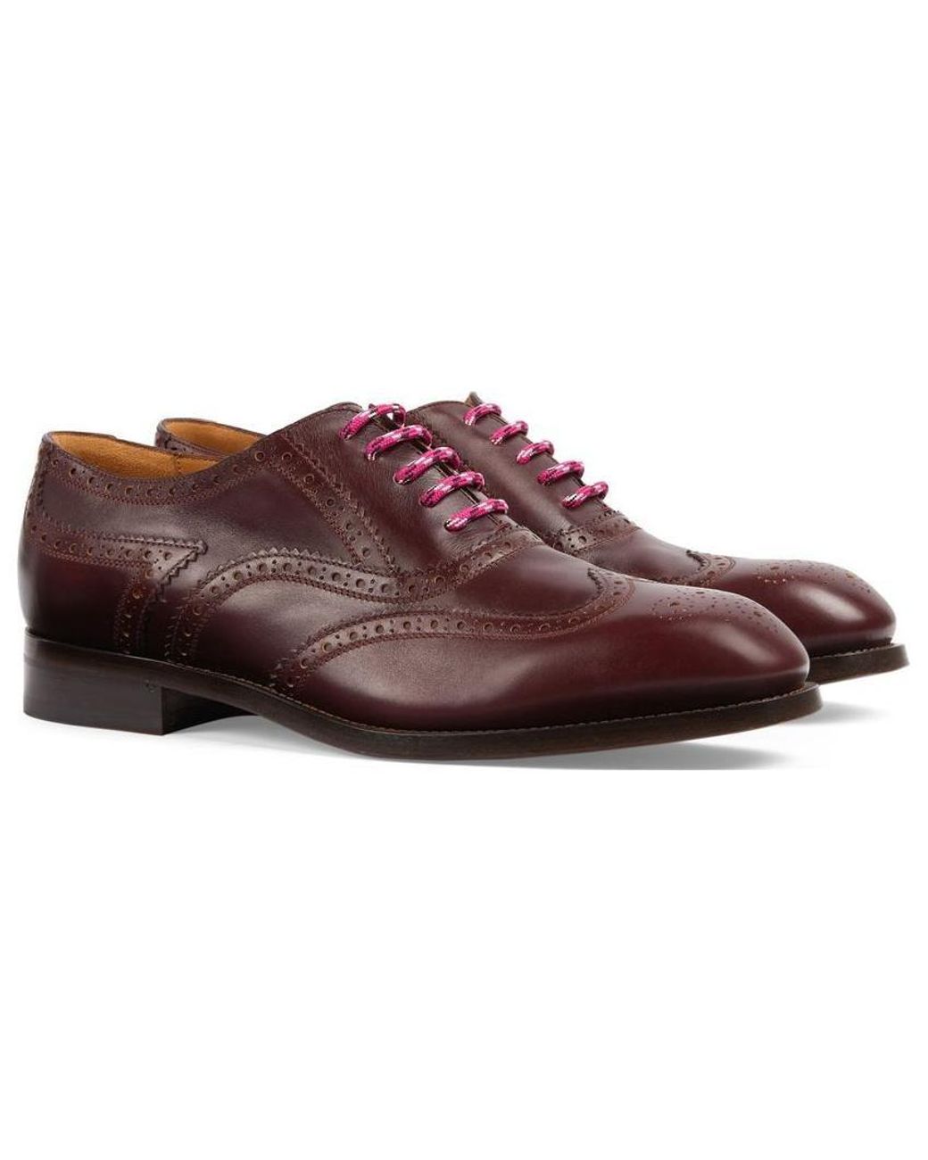 Gucci Brown Lace Up Shoe for men