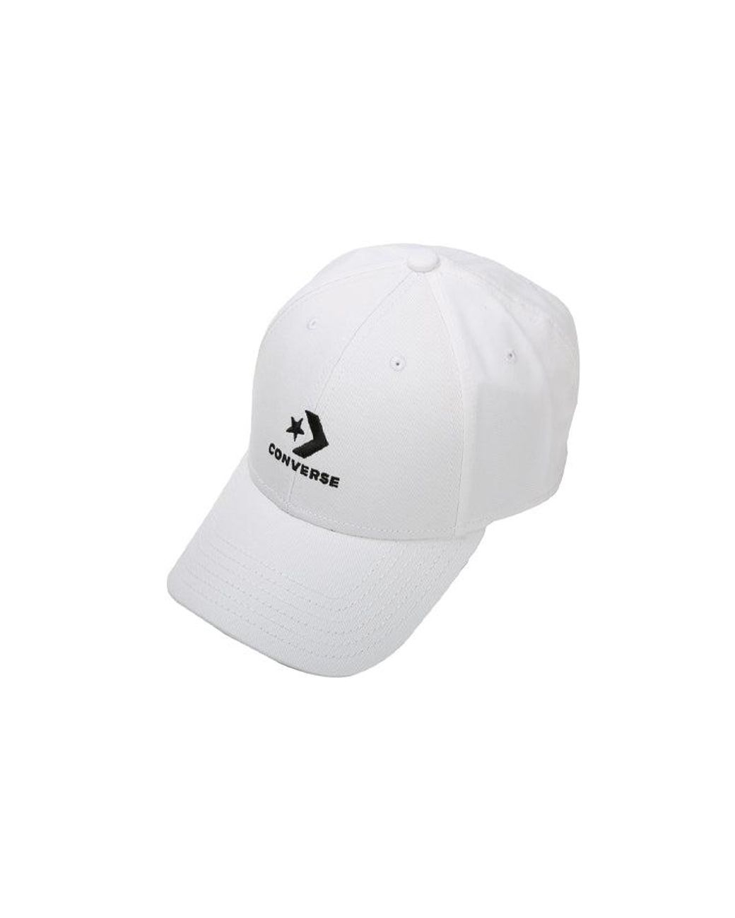 Converse White Lockup Baseball Cap