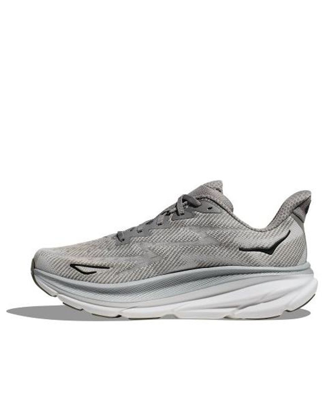 Hoka One One Gray Clifton 9 2E Wide 'Harbor Mist' for men