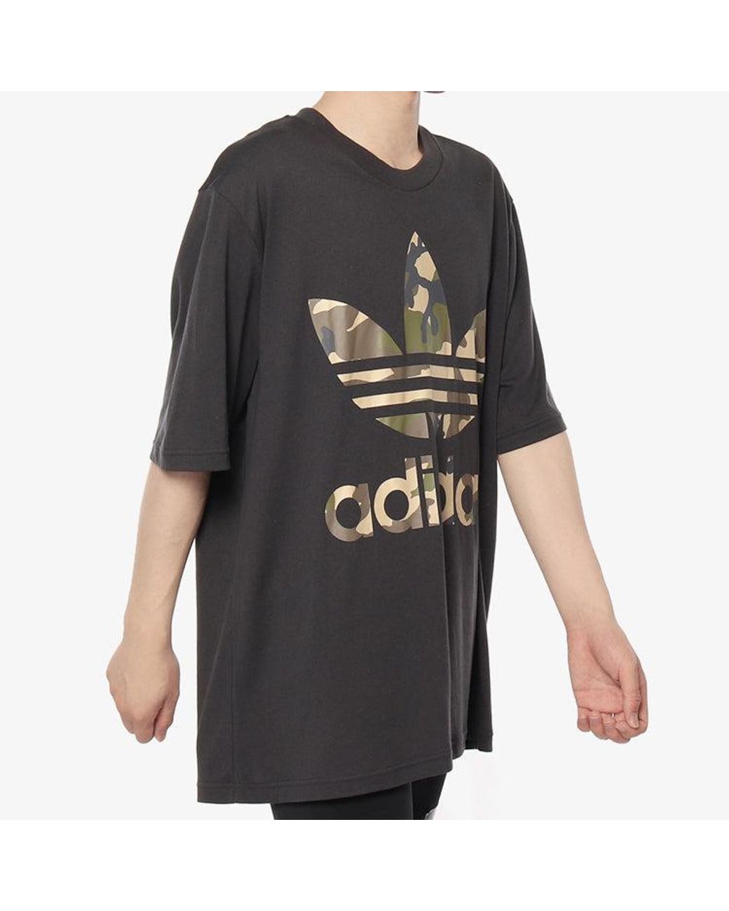 Adidas Black Originals Logo Short Sleeve for men