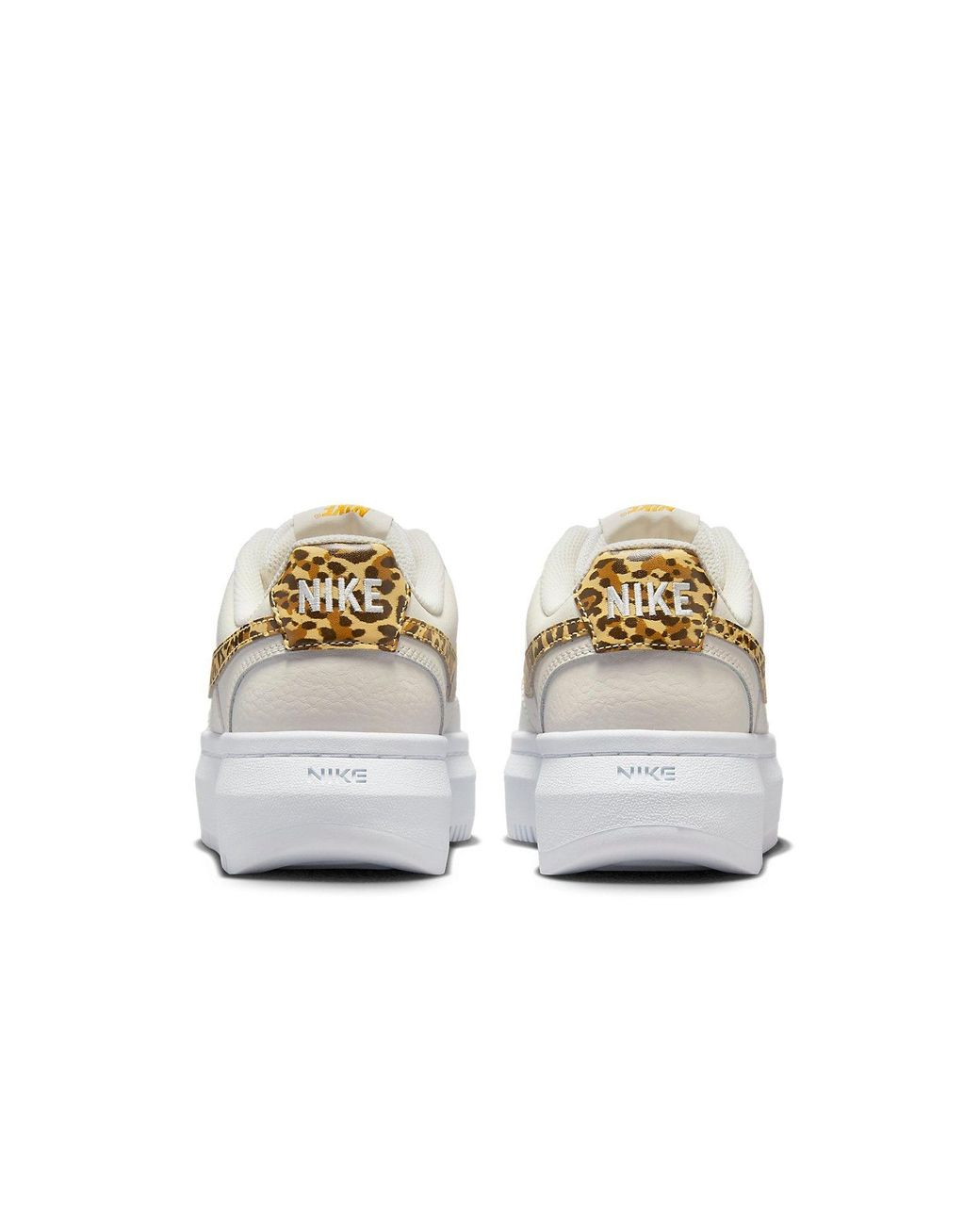 Nike White (Wmns) Court Vision Alta Low 'Phantom Leopard'