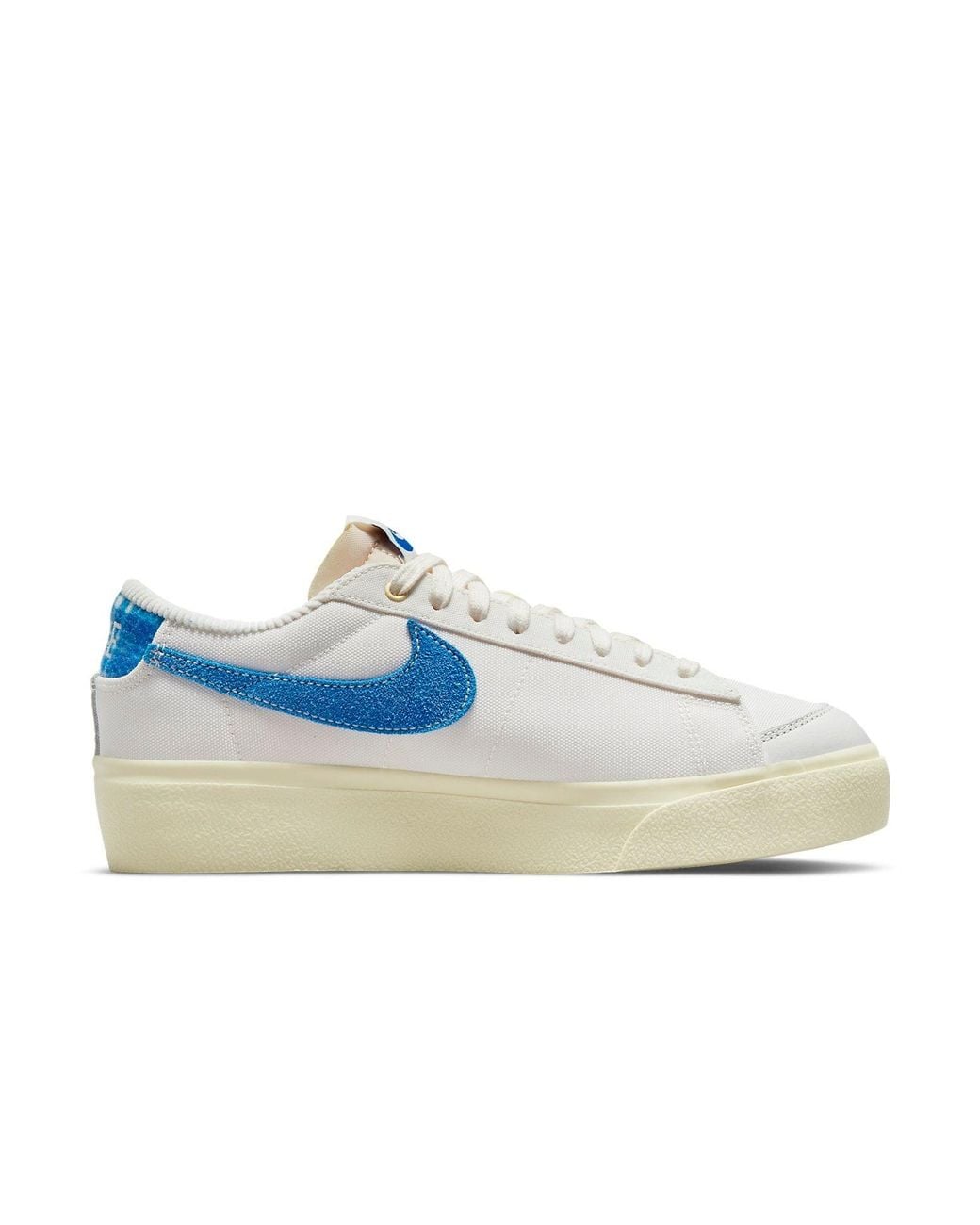 Nike Blue (Wmns) Blazer Low Platform Sneakers