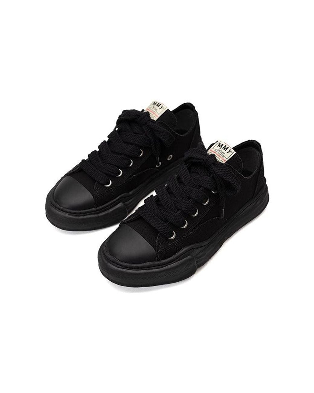 Maison Mihara Yasuhiro Black Peterson Og Sole Canvas Low-Top Sneaker for men