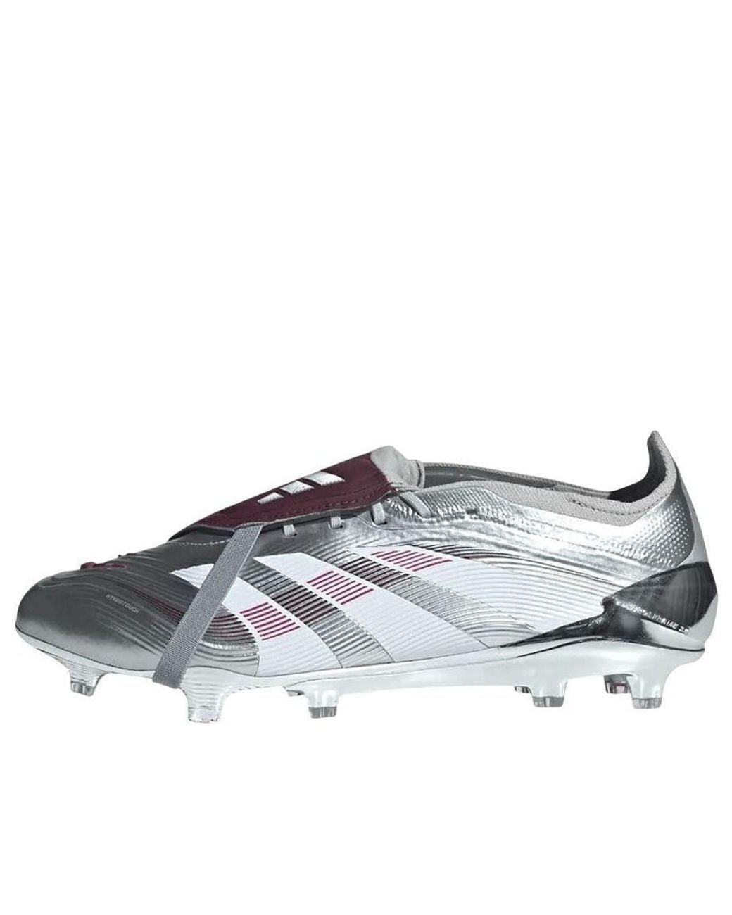 Adidas Gray X Jude Bellingham Predator Elite Foldover Tongue Fg 'Chrome Dream' for men