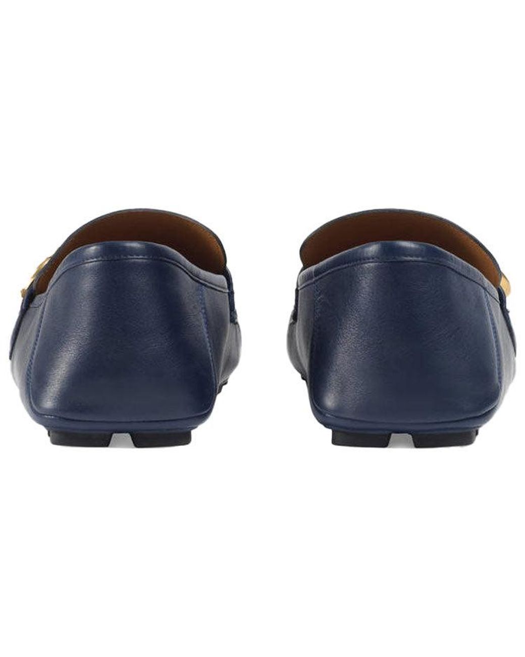 Gucci Blue Horsebit Loafers Moccasins for men