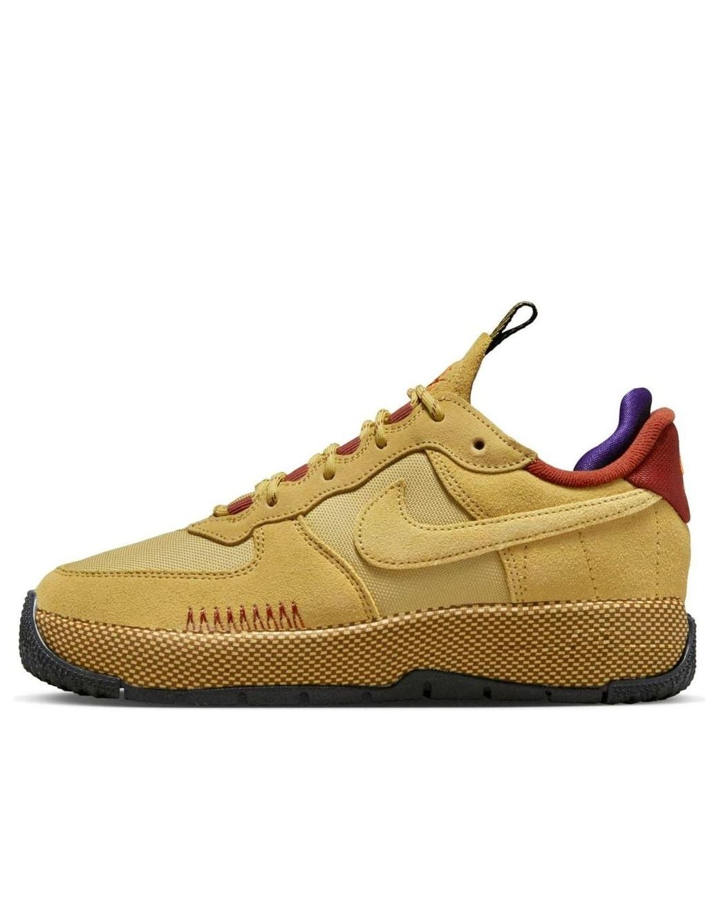 Nike Yellow (Wmns) Air Force 1 Wild 'Wheat Rugged'