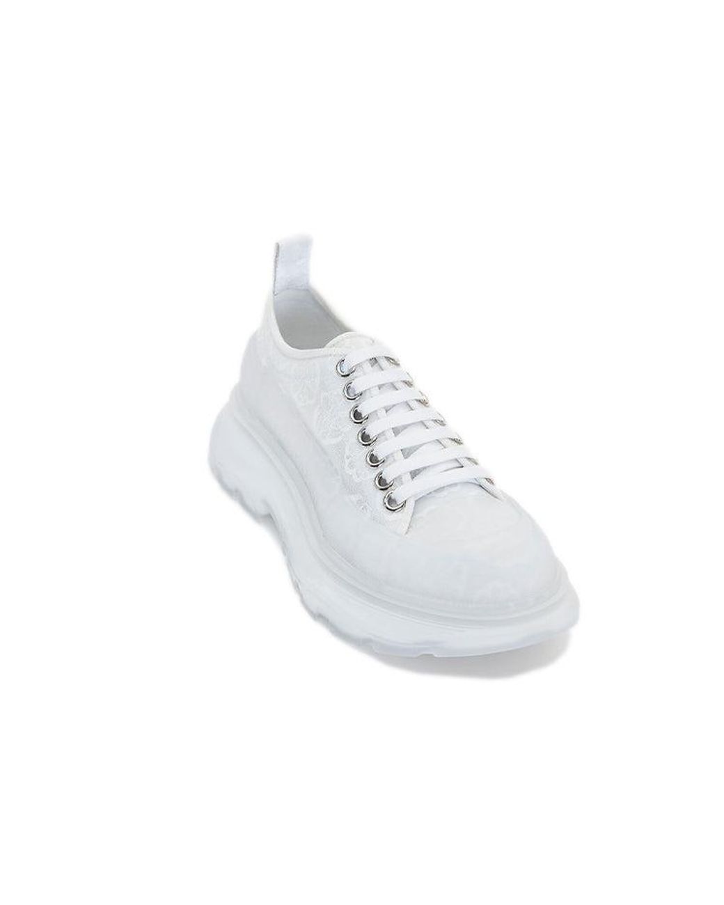 McQueen White (Wmns) Tread Slick Lace Up Transparent'