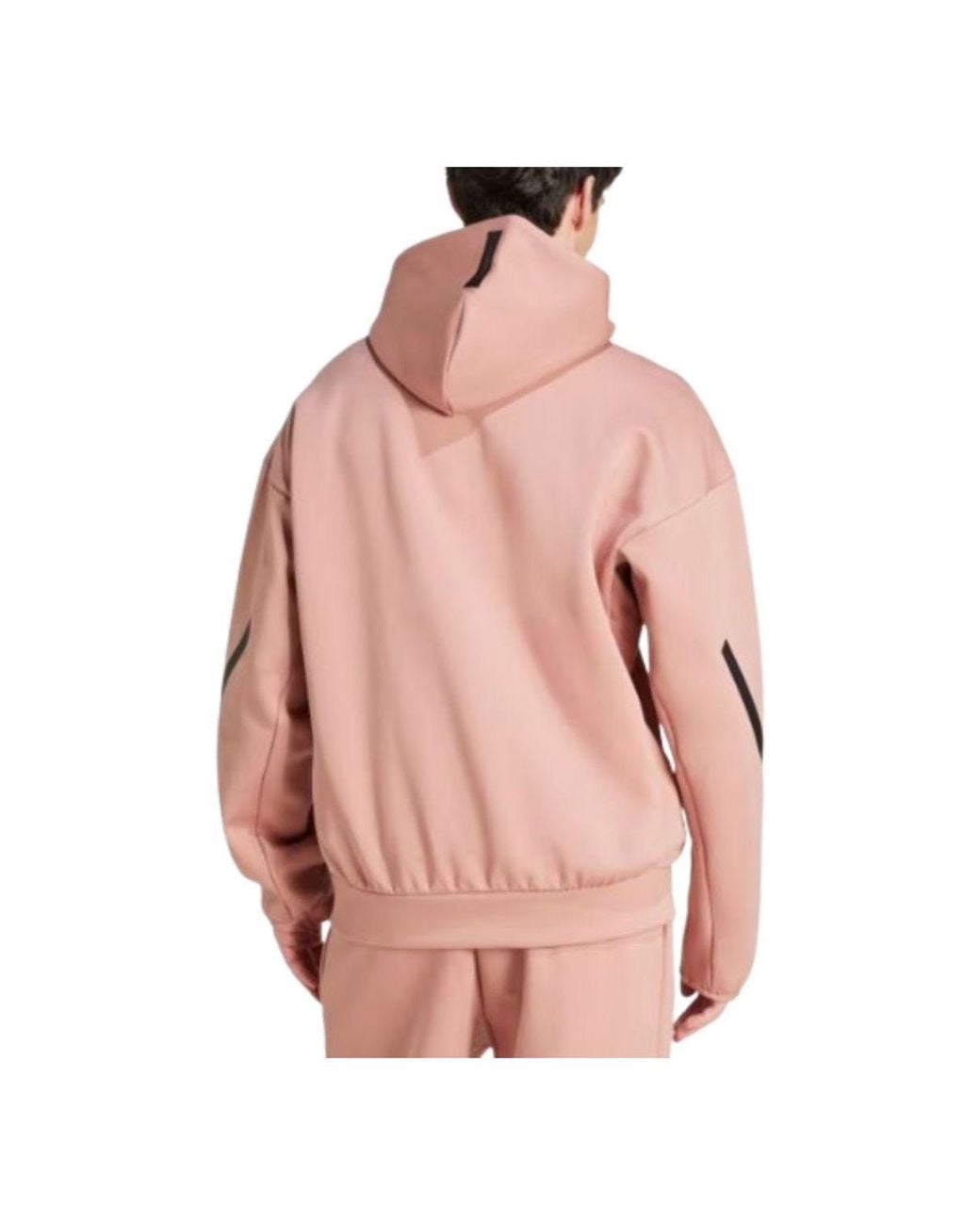 Adidas Pink Z.N.E. Full-Zip Hooded Track Jacket for men