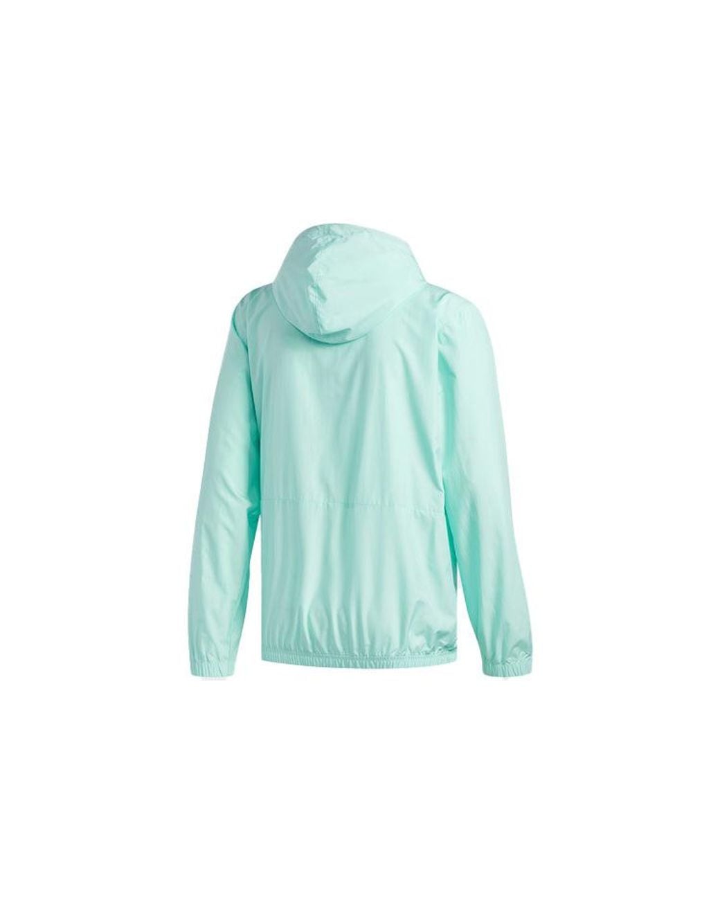 Adidas Blue Originals Casual Sports Half Zipper Hooded Jacket Mint for men