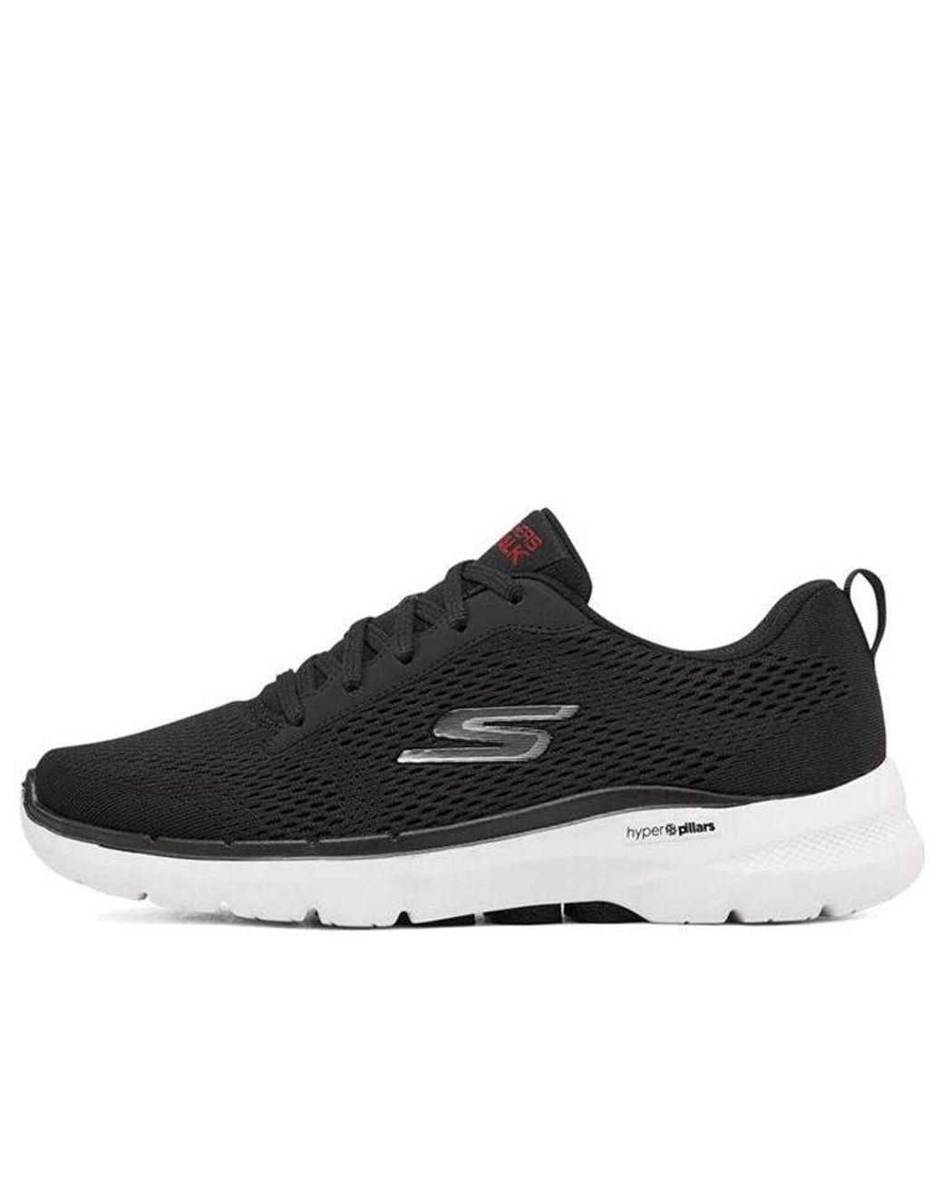 Skechers Black Go Walk 6 Avalo Lace Up for men