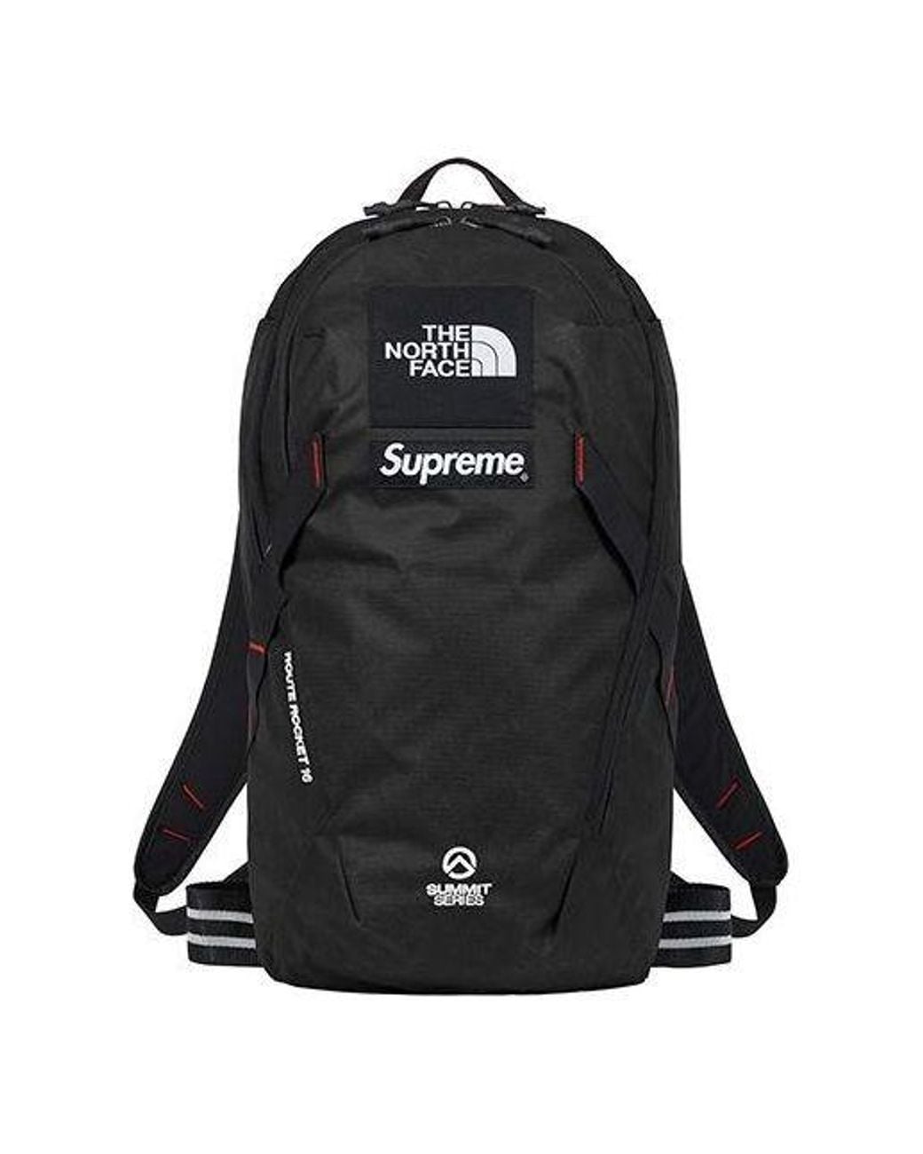 Supreme Black X The North Face Summit Series Outer Tape Seam Route Rocket Backpack for men