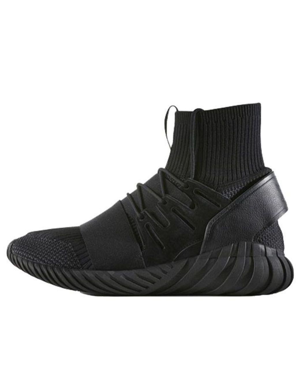 Adidas Black Tubular Doom Primeknit for men