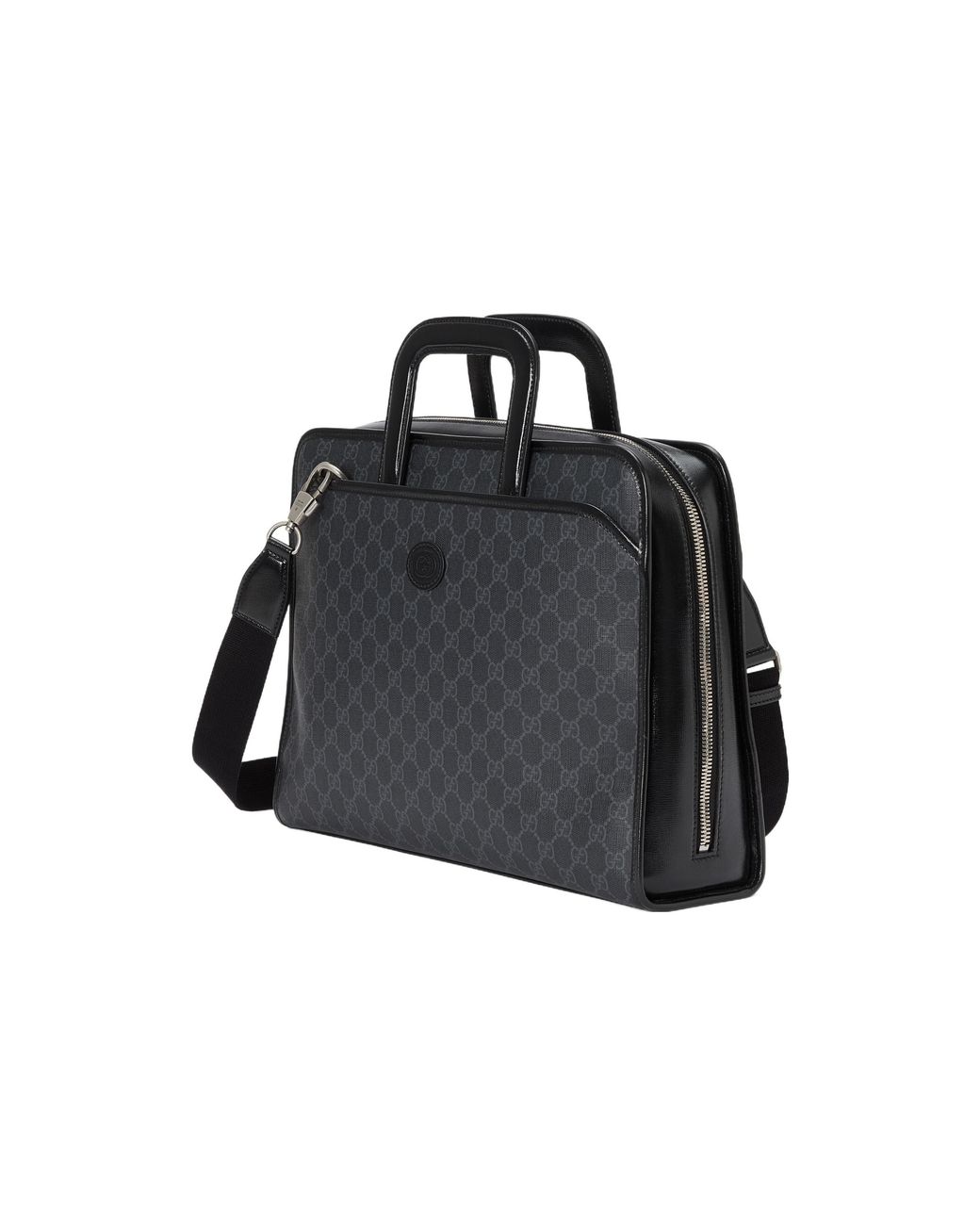 Gucci Black Briefcase With Interlocking G for men