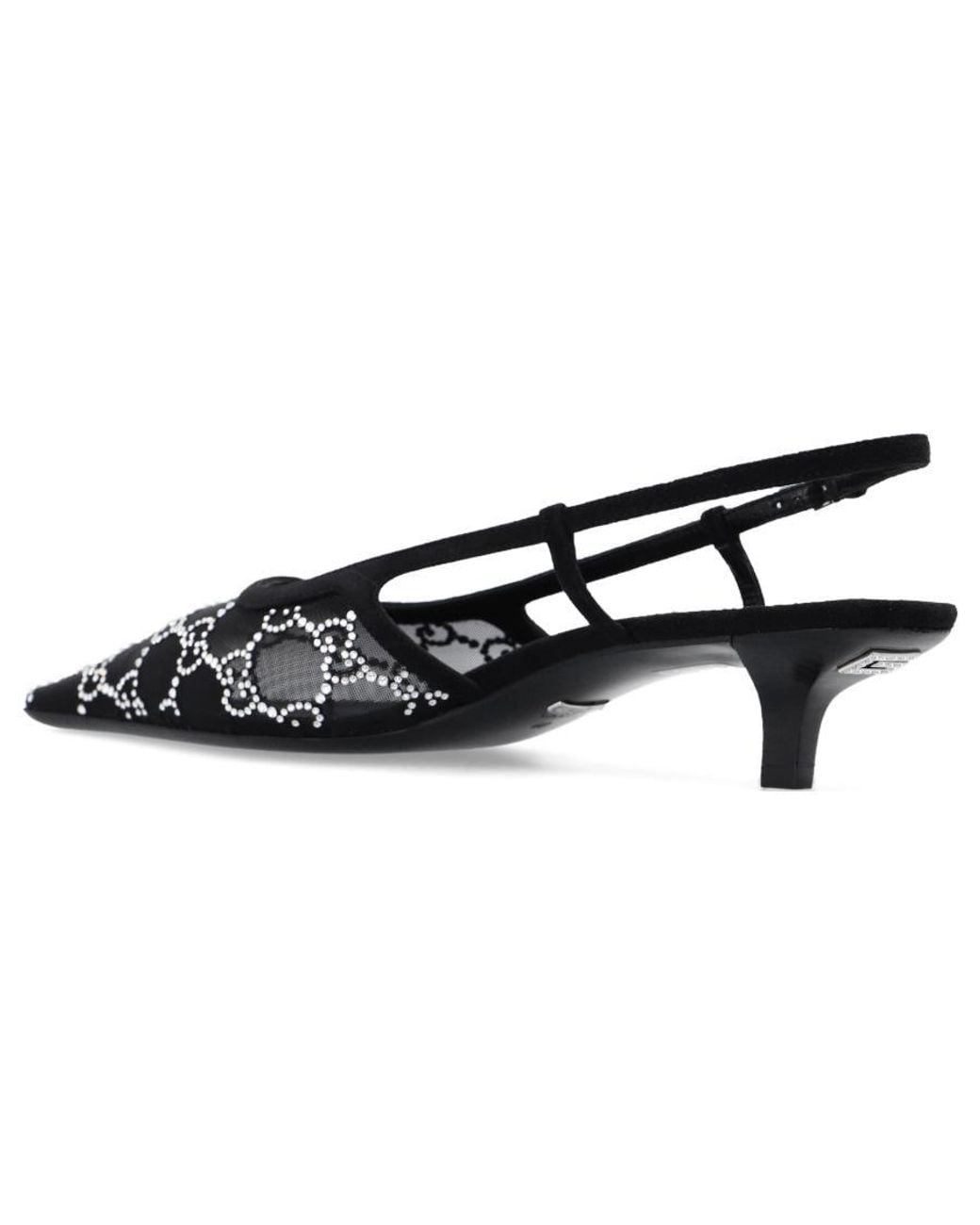 Gucci Black (Wmns) Gg Slingback Pump