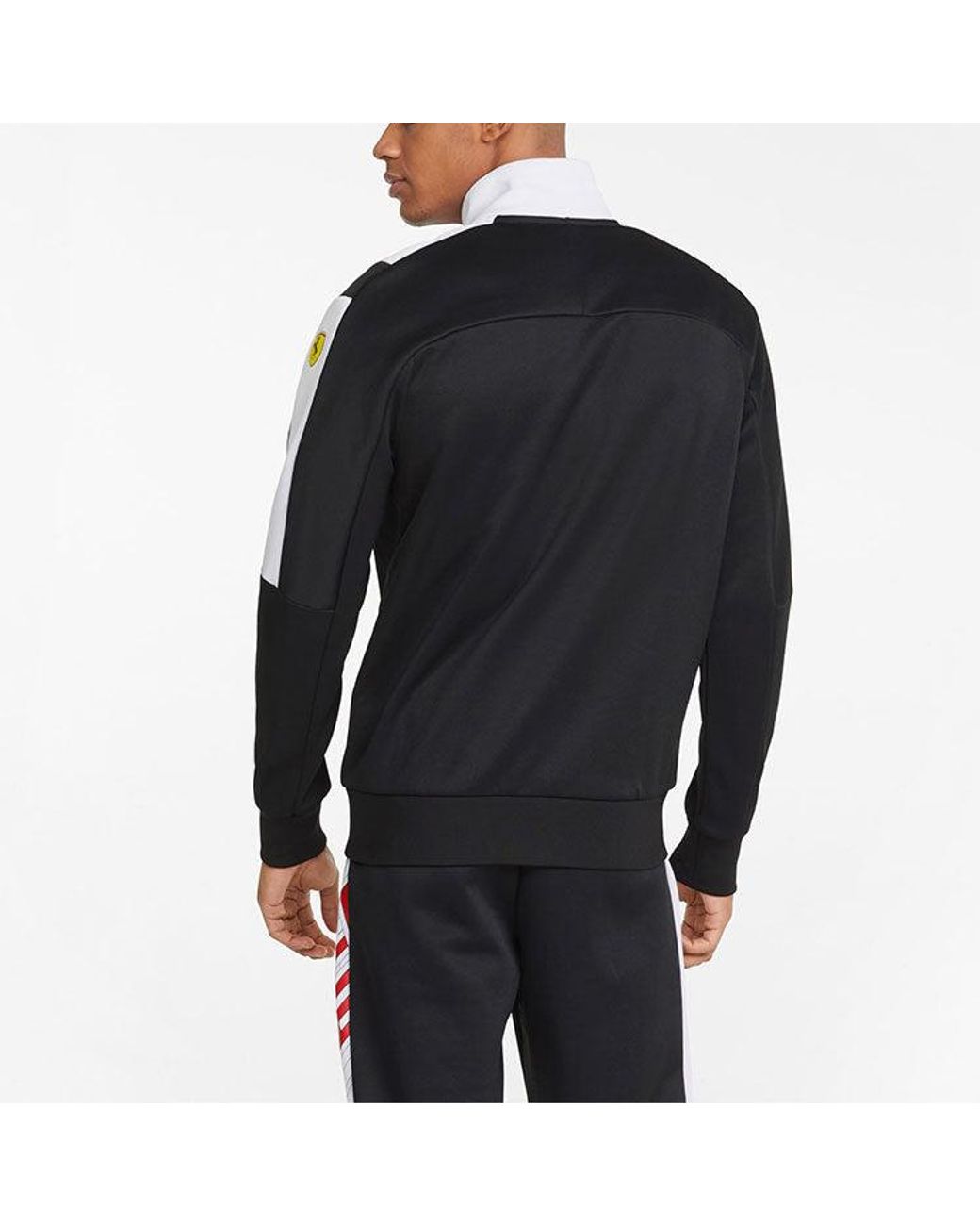 PUMA Black Ferrari Race T7 Track Jacket for men