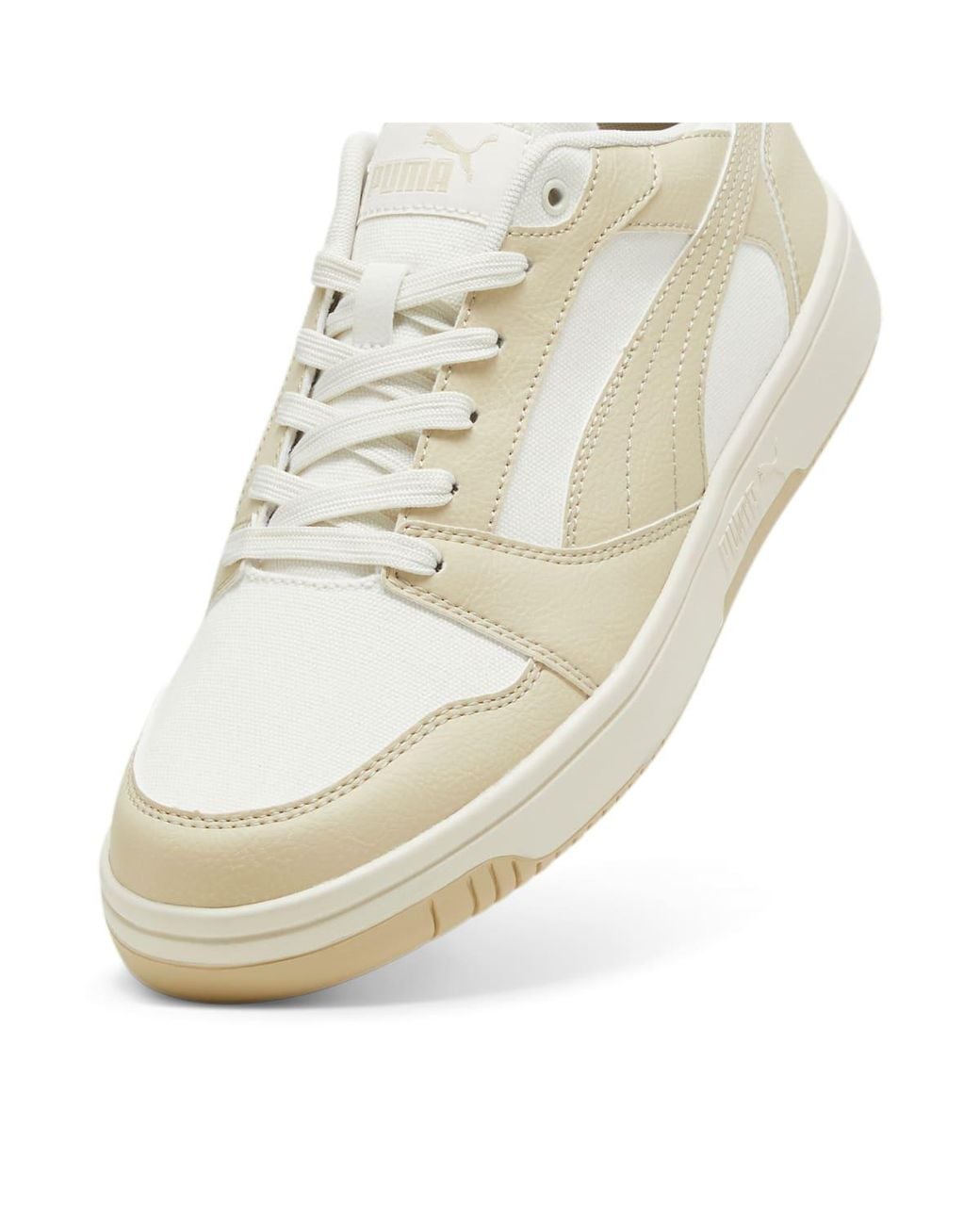 PUMA White Rebound V6 Low Cv 'Putty' for men
