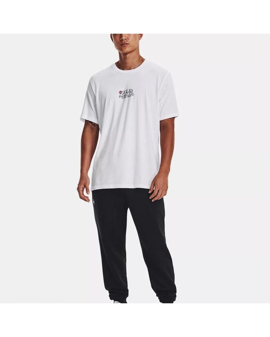 Under Armour White Training Graphics Tee for men