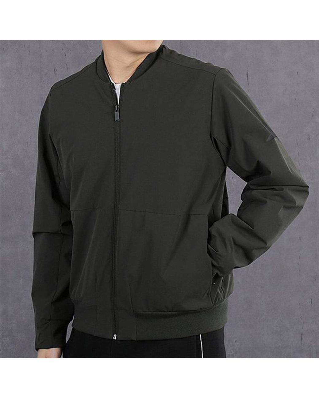 Adidas Gray Pilot Sportscasual Baseball Jacket for men