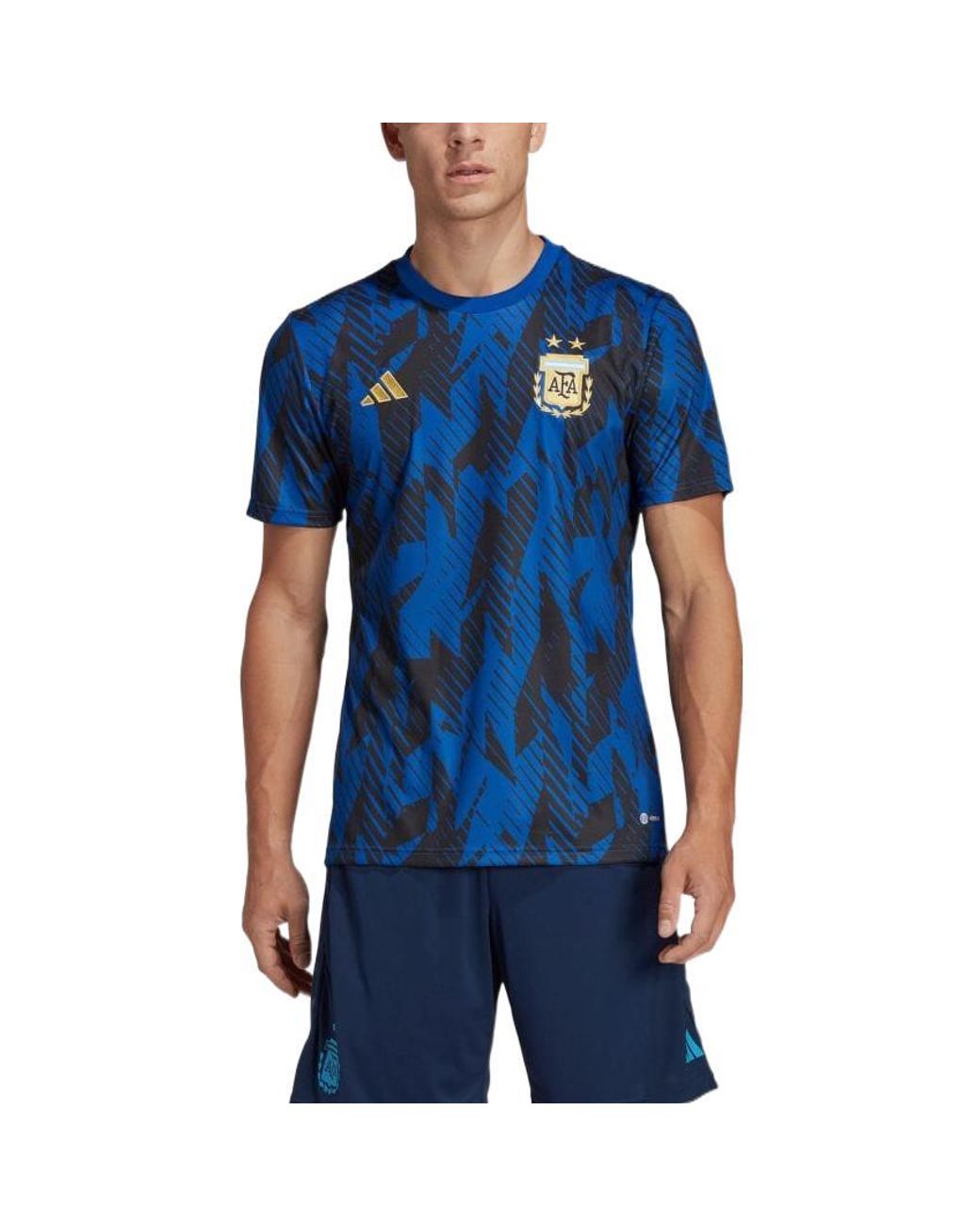 Adidas Blue Argentina Pre-Match Jerseys for men