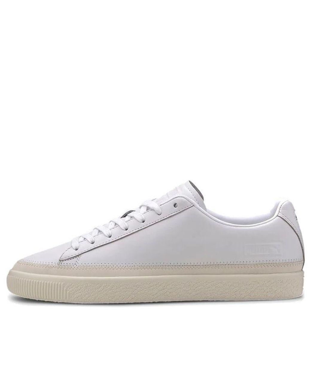 PUMA White Basket Trim Prm Retro Low Tops Casual Skateboarding Shoes for men