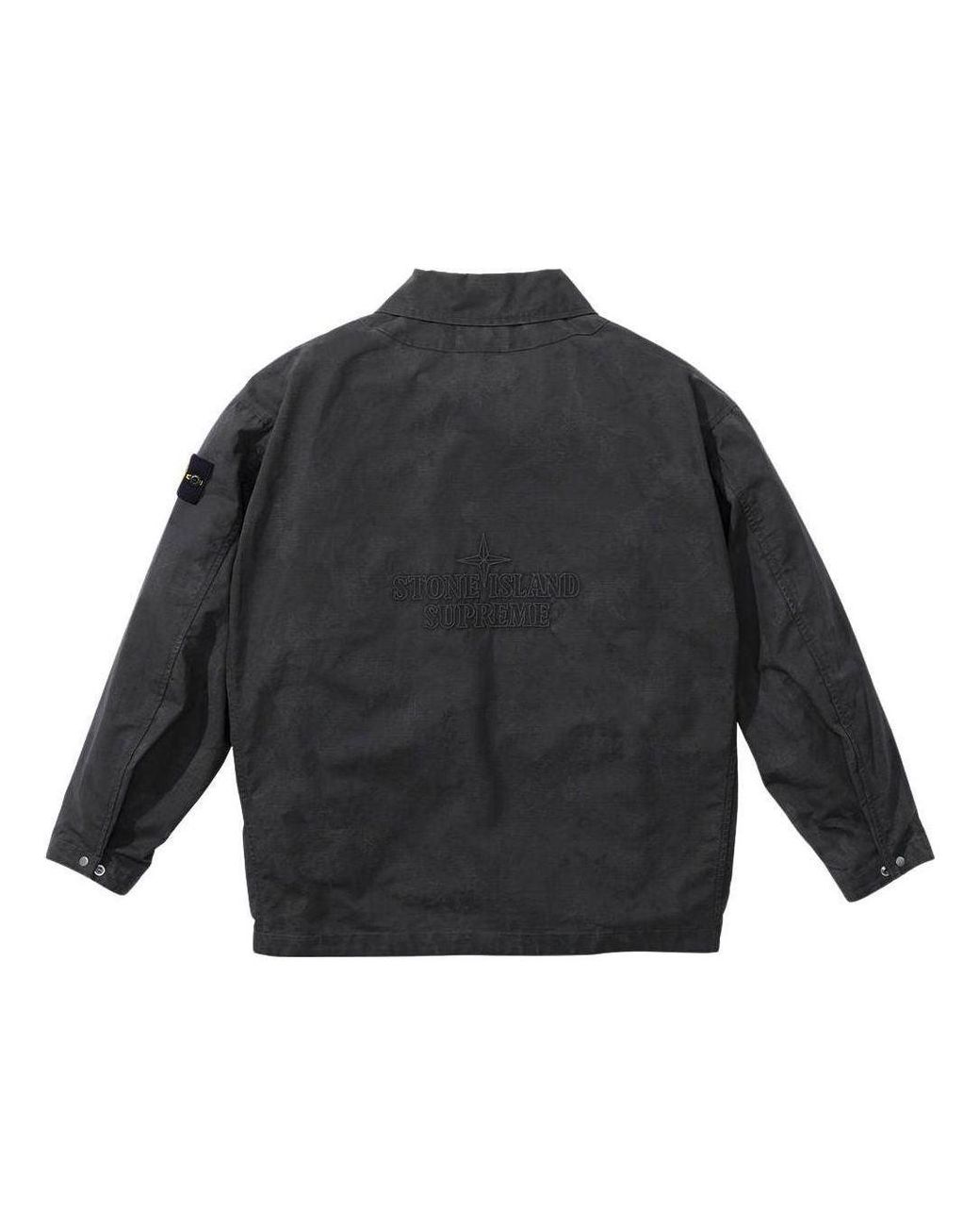 Supreme Gray X Stone Islacnd Reactive Ice Camo Ripstop Jacket for men