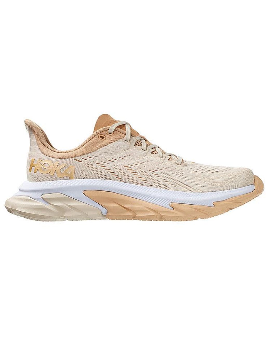 Hoka One One White Clifton Edge for men
