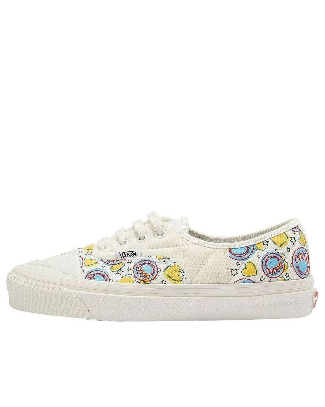 Vans White Authentic 44 Dx Low-Top Canvas Shoes for men