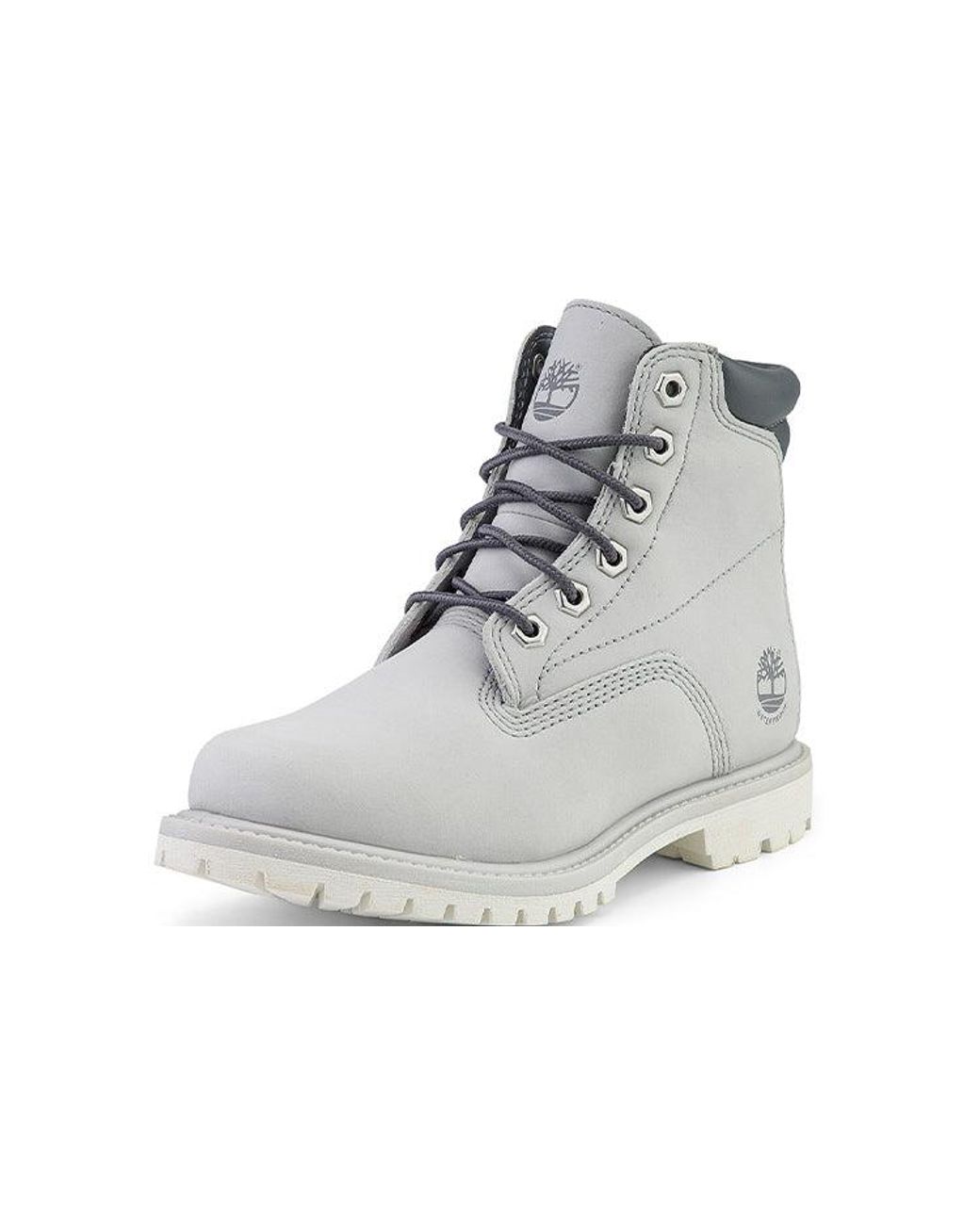 Timberland Gray (Wmns) Waterville Inch Wide Fit Waterproof Boots 'Light'