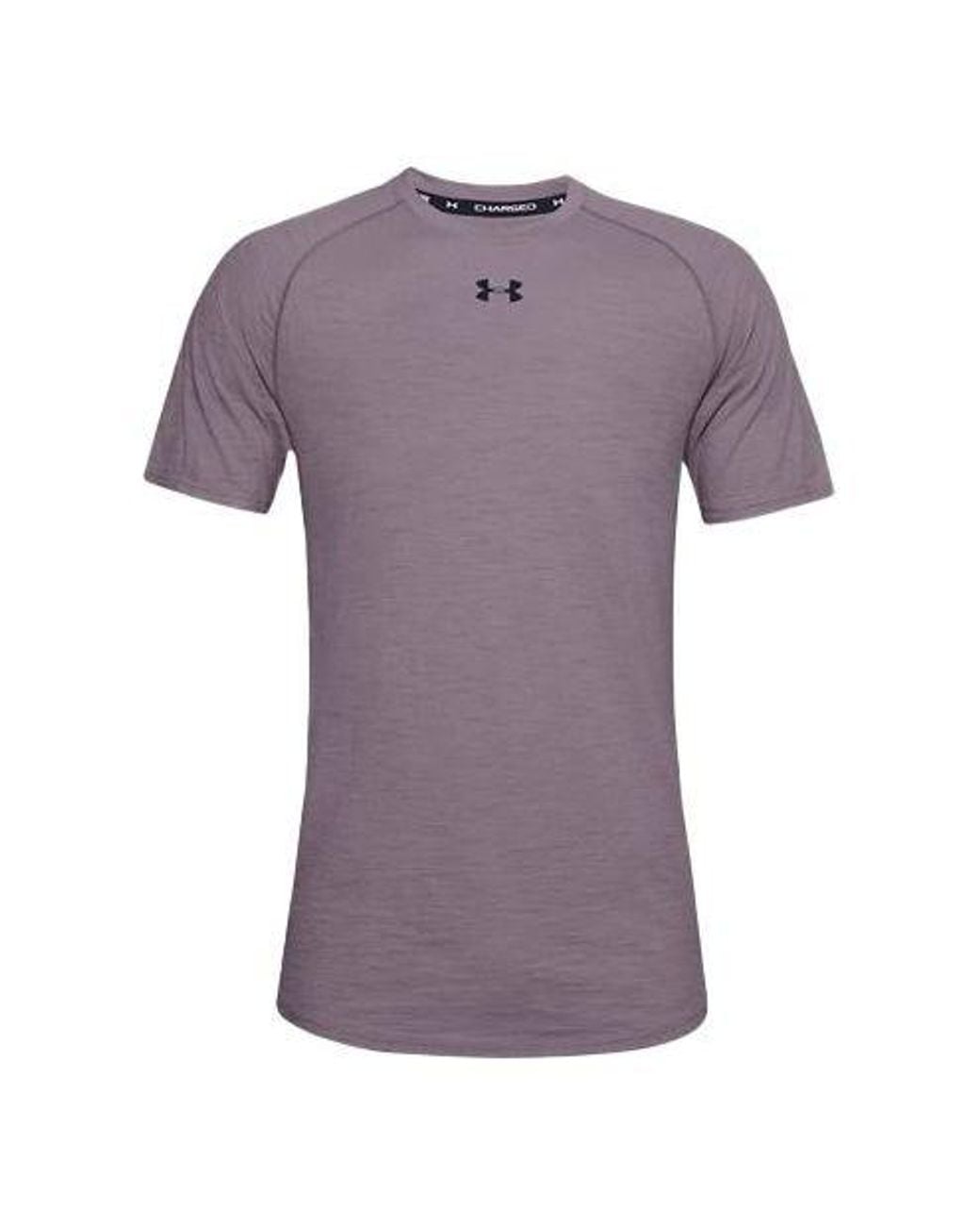 Under Armour Purple Charged Cotton T-Shirt 'Mauve' for men