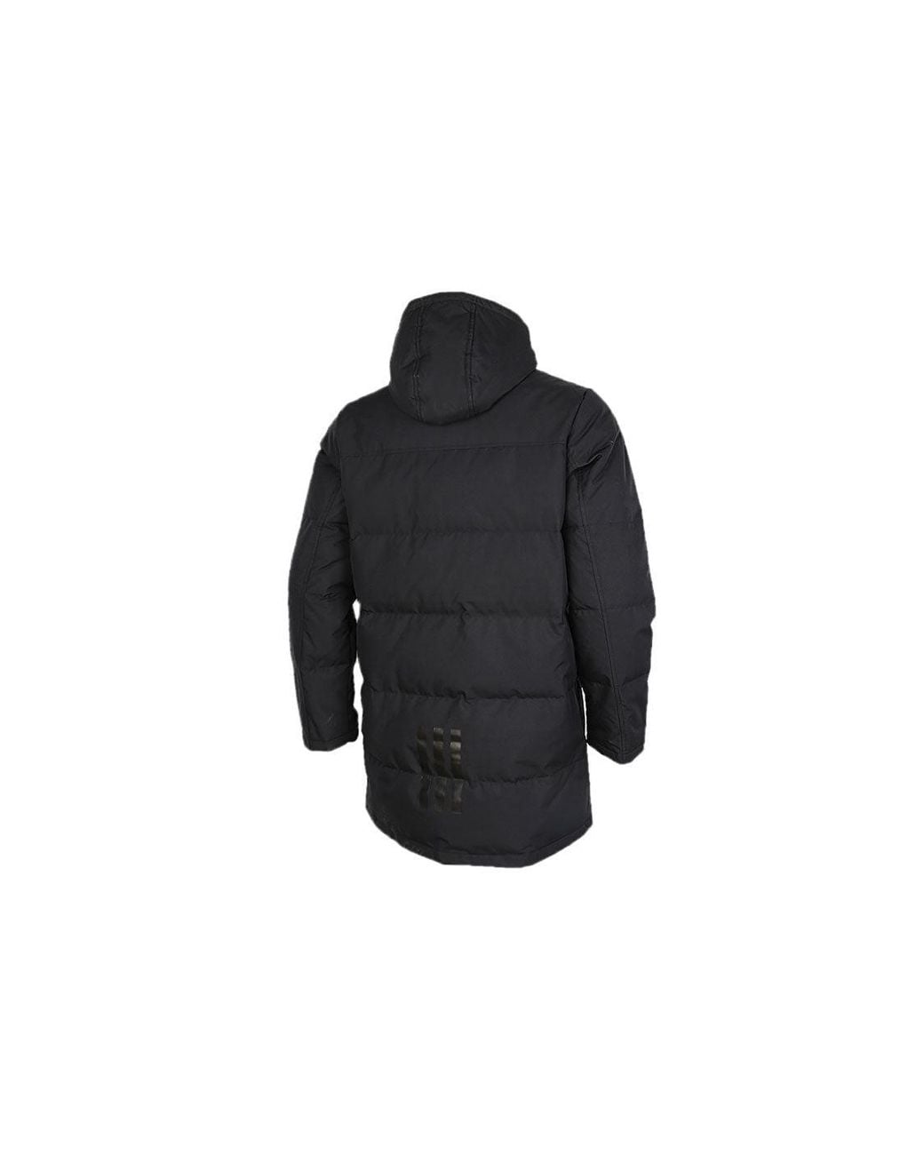 Adidas Black Neo M Wint Dwn Prka Windproof Stay Warm Mid-Length Sports Hooded Down Jacket for men