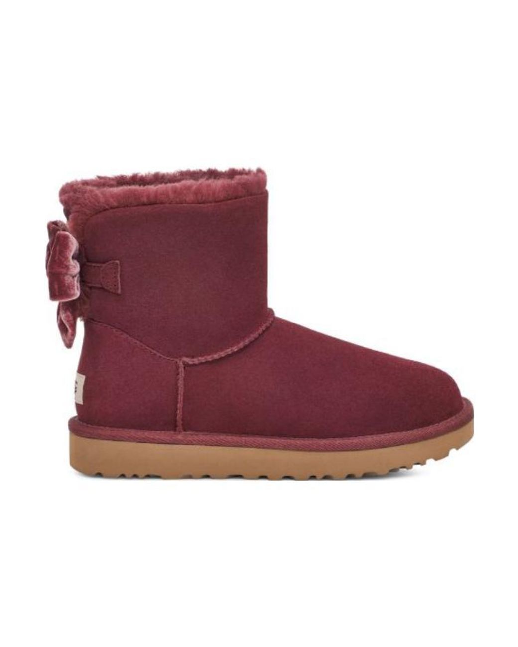 Ugg Purple (Wmns) Mini Bailey Bow Boots 'Wild Grape'
