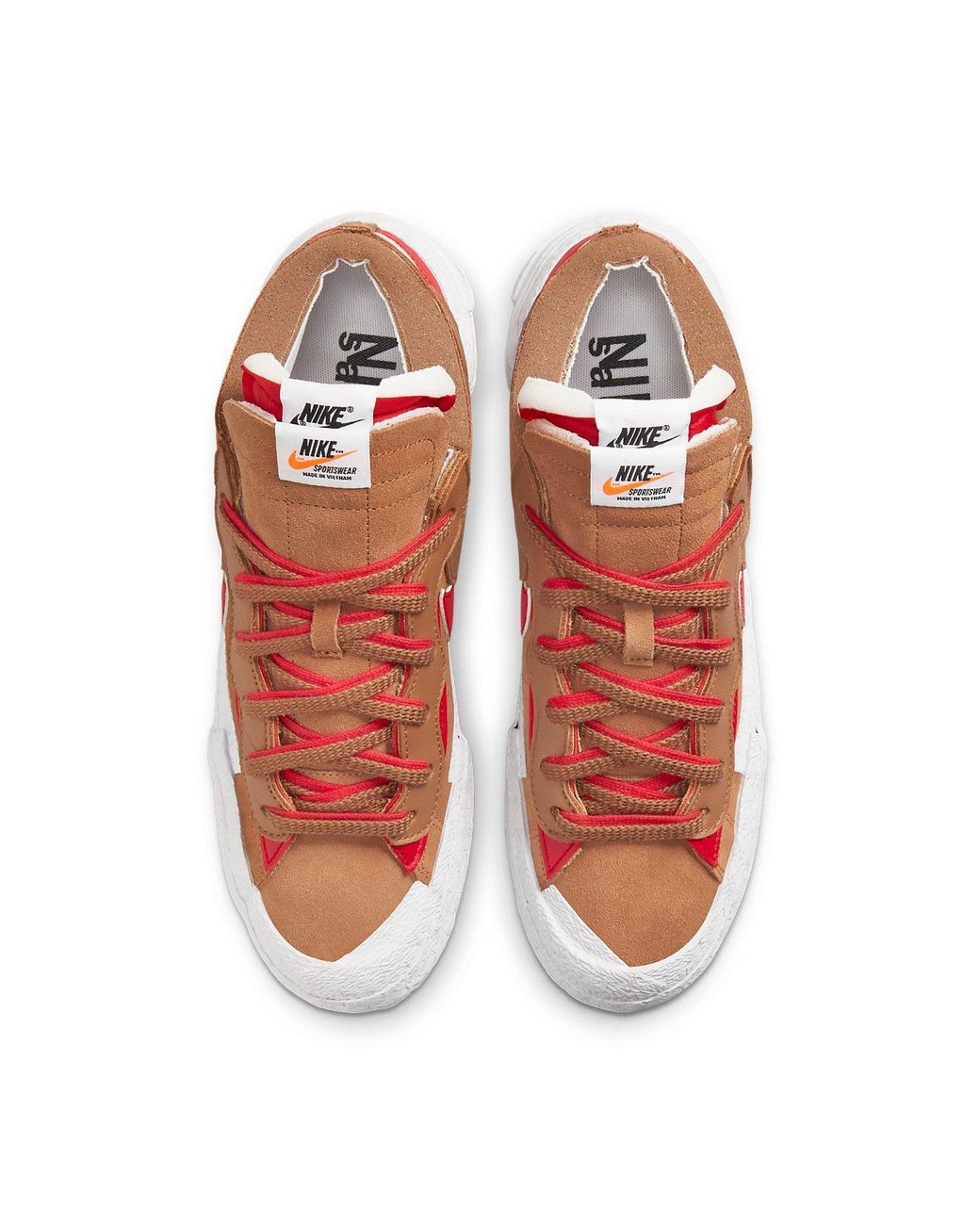 Nike Brown X Sacai Blazer Low 'British Tan' for men
