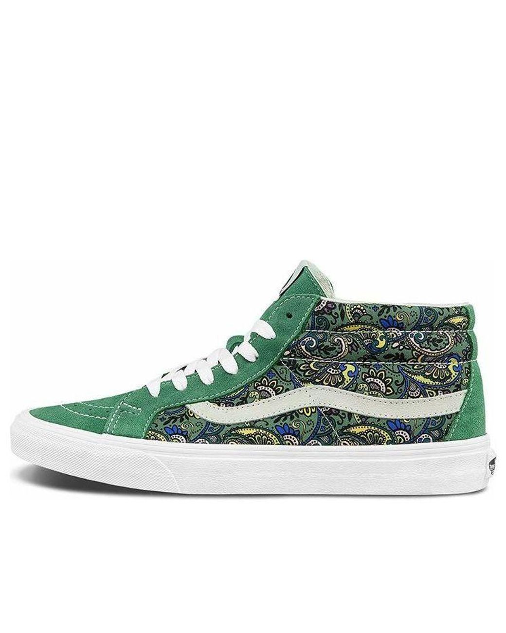 Vans Green Sk8-Mid Reissue 'Paisley for men