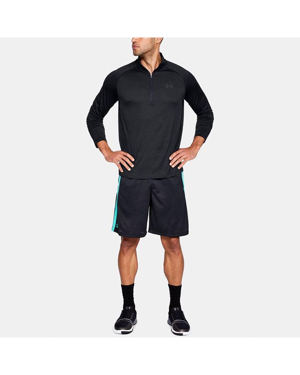 Under Armour Blue Tech 2.0 1/2 Zip Training Sweatshirt for men