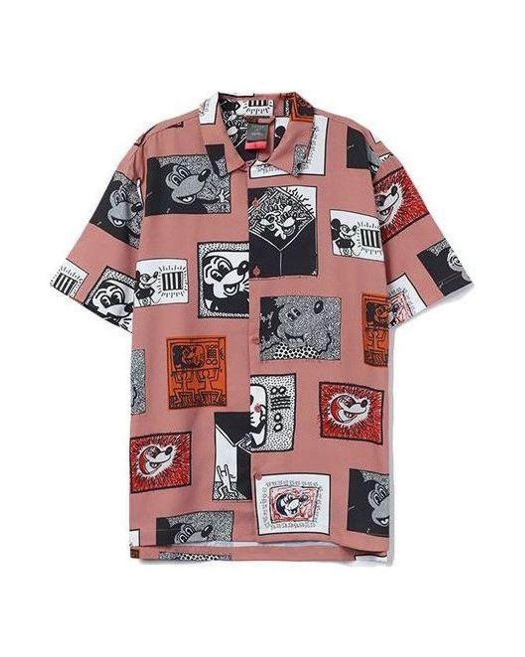 Li-ning Red X Disney Mickey Mouse X Keith Haring Short Sleeve Shirt Multi' for men