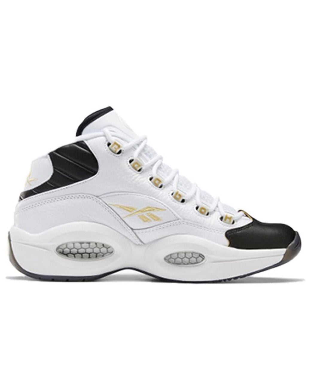 Reebok White Question Mid 'Respect My Shine' for men