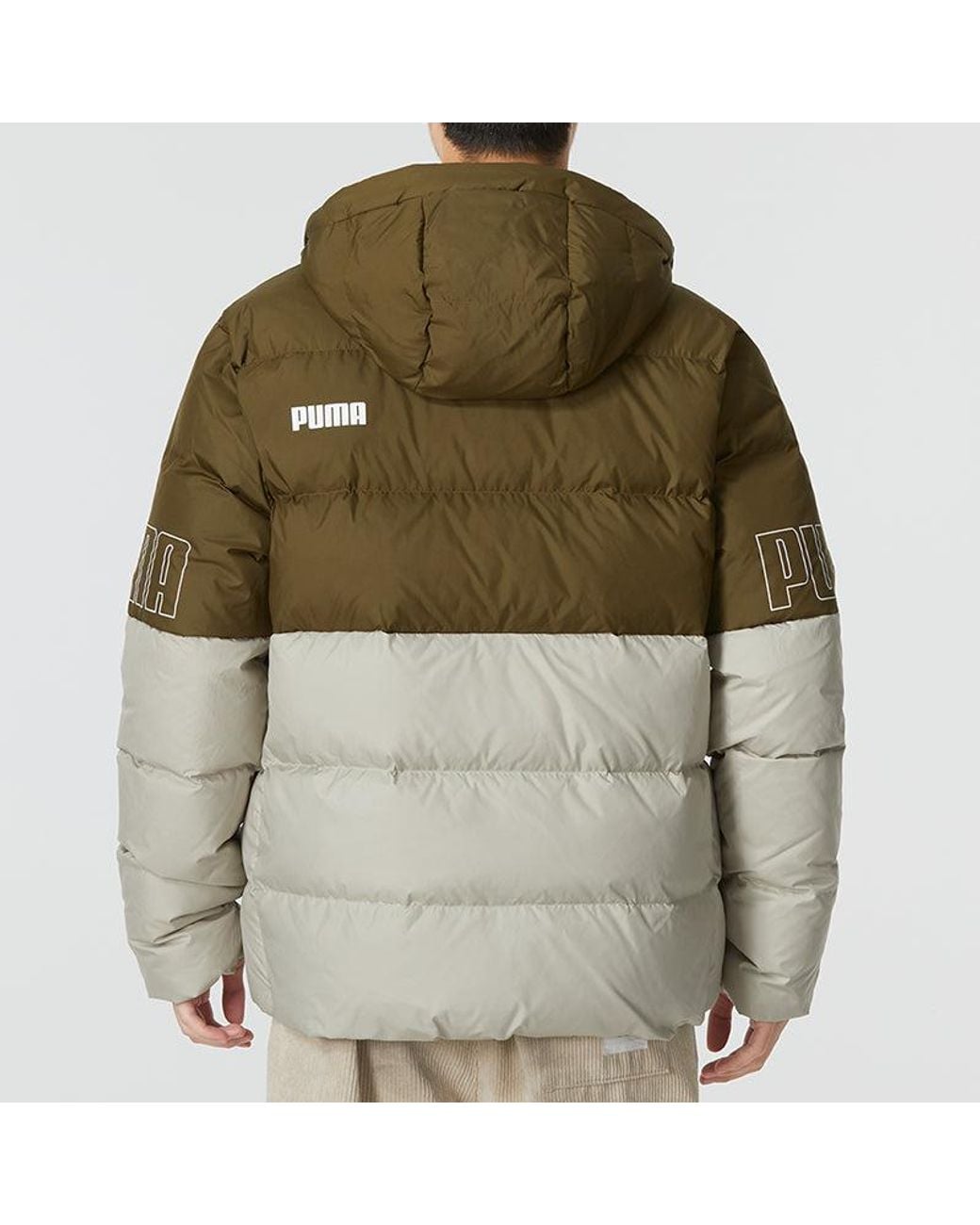 PUMA Green Power Down Hooded Jacket for men