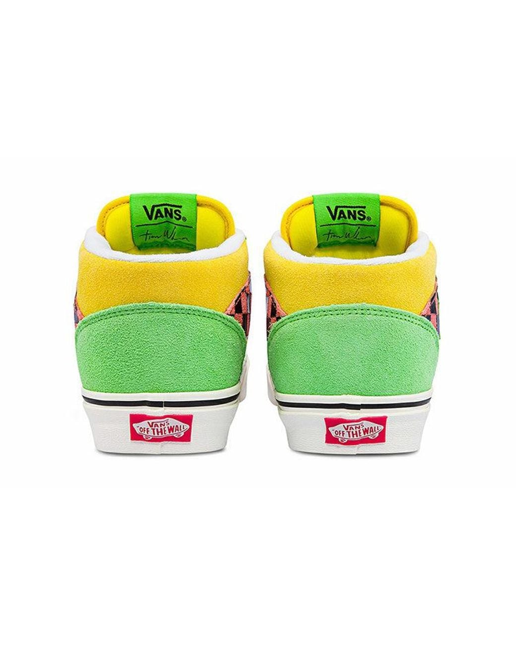 Vans Yellow Tierra Whack X Half Cab 'Multi Checkerboard' for men
