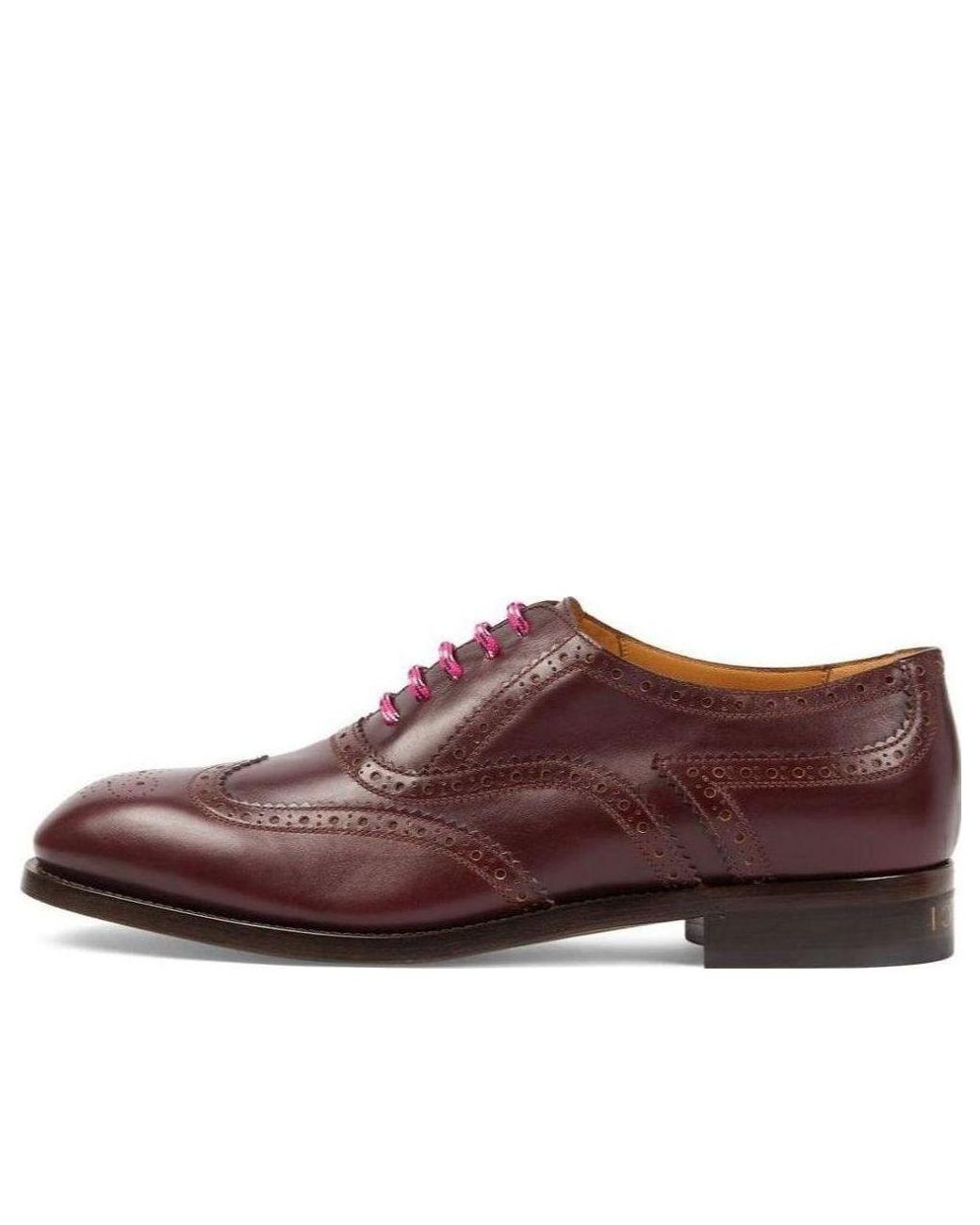 Gucci Brown Lace Up Shoe for men