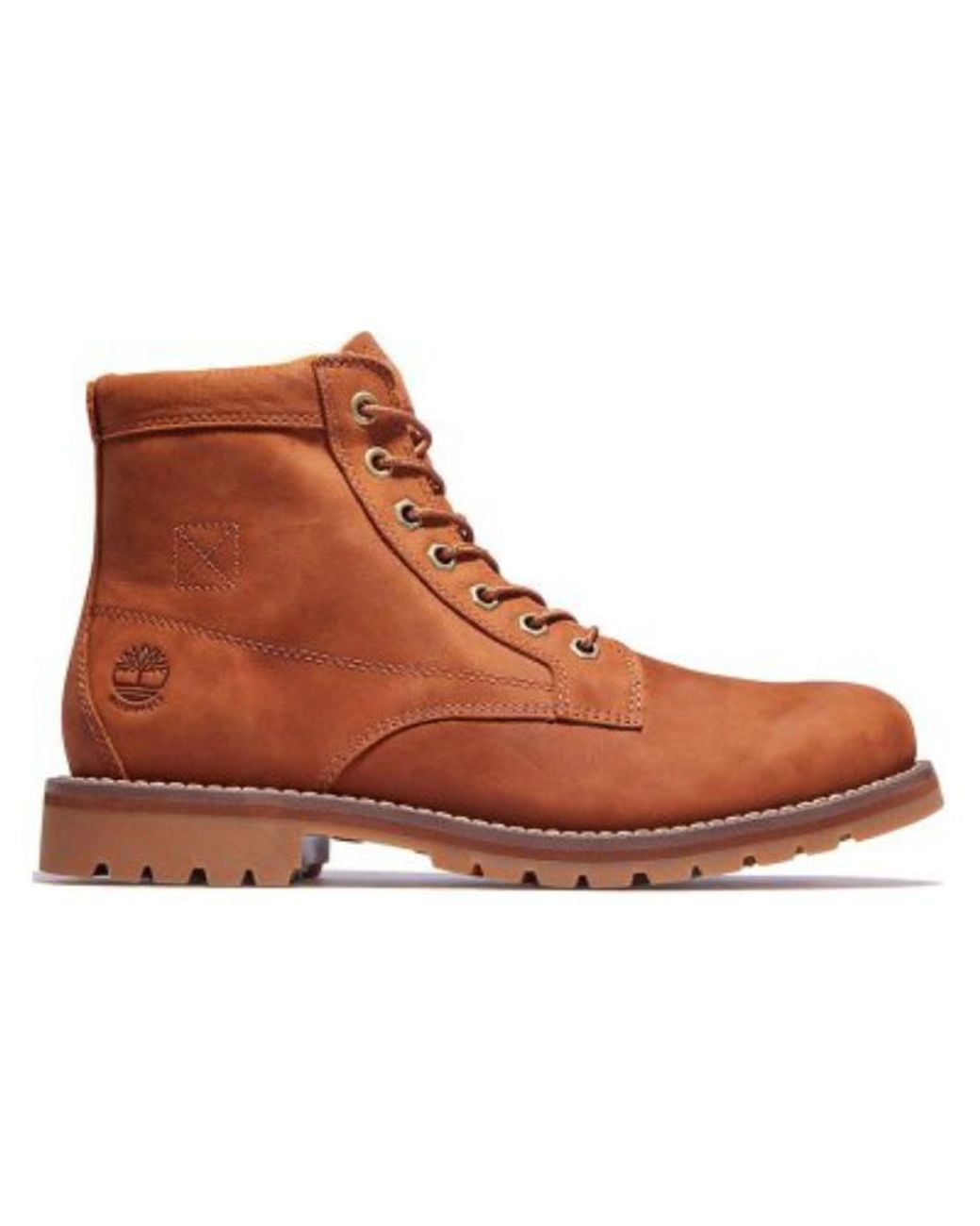 Timberland Brown Redwood Falls Waterproof 6 Inch Boot 'Rust Full Grain' for men
