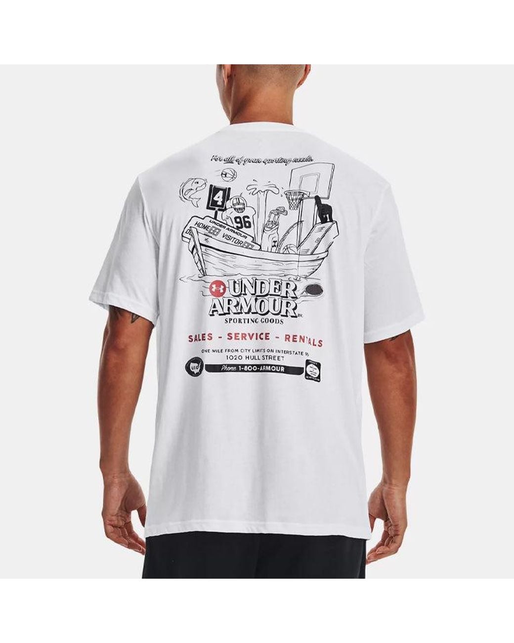 Under Armour White Training Graphics Tee for men