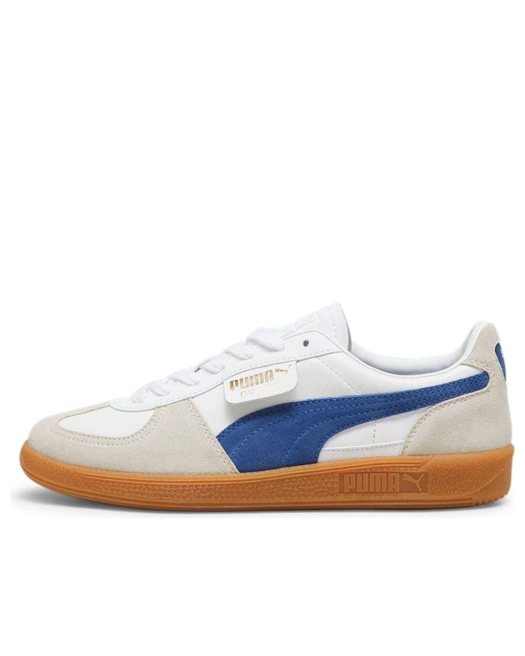 PUMA Blue Palermo Leather Clyde Royal Gum' for men