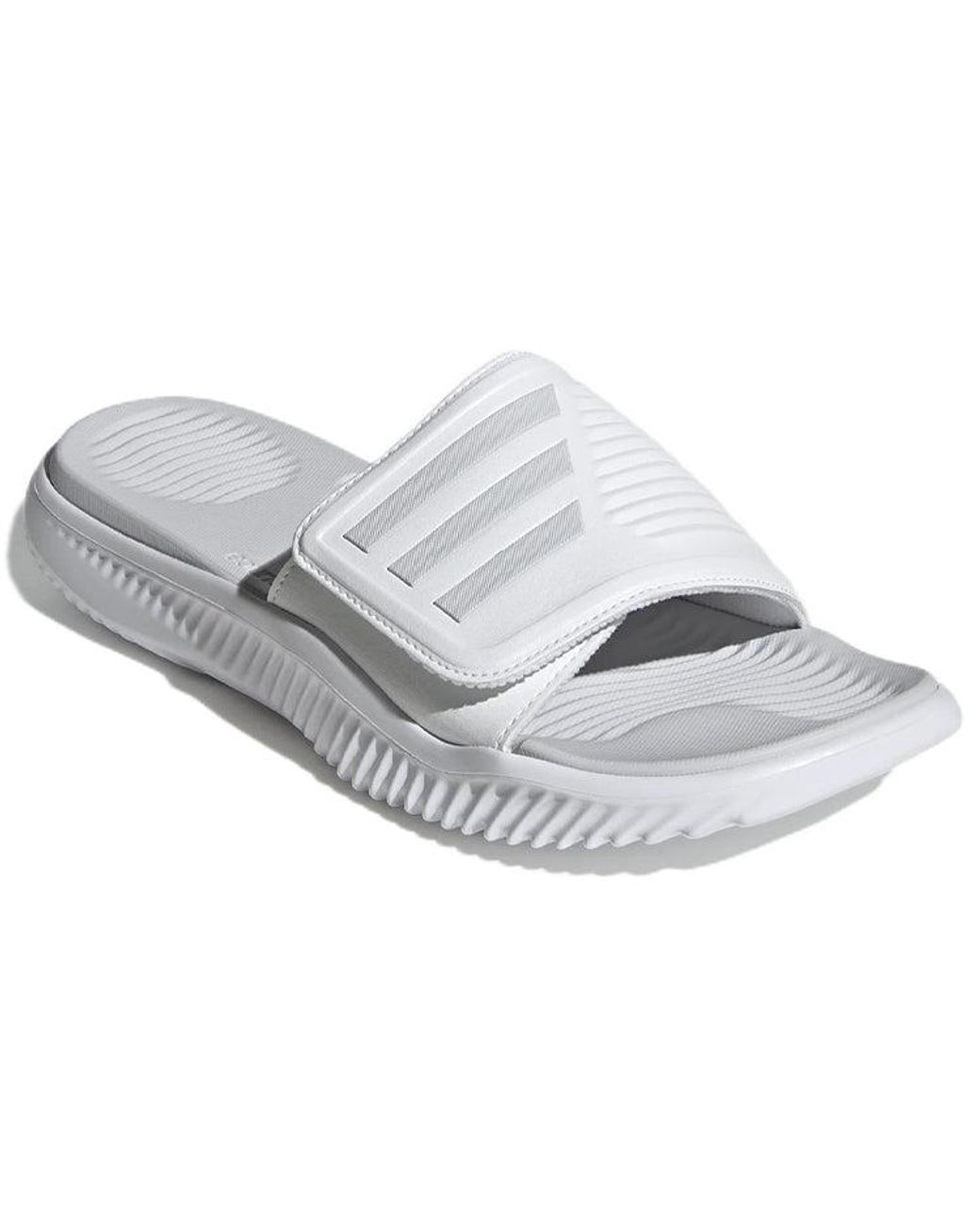 Adidas White Alphabounce Slide 2.0 Dash' for men