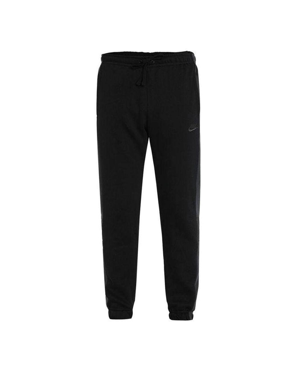 Nike Black As Nsw Bb Jggr Snl Cb Casual Sports Bundle Feet Fleece Lined Knit Long Pants/Trousers for men