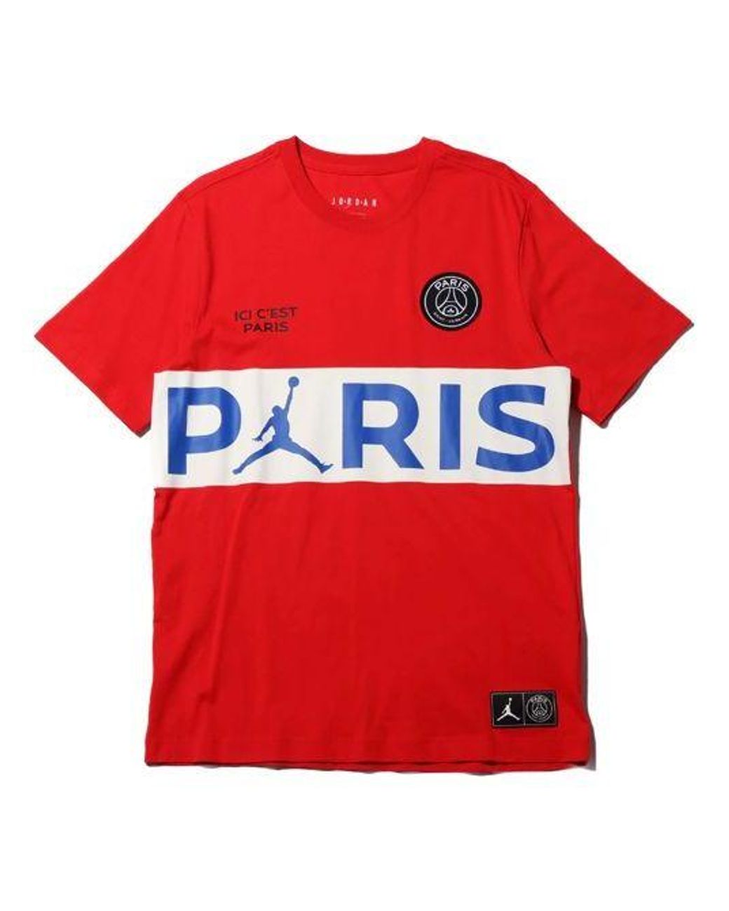 Nike Red X Psg Paris Saint-Germain Short Sleeve for men