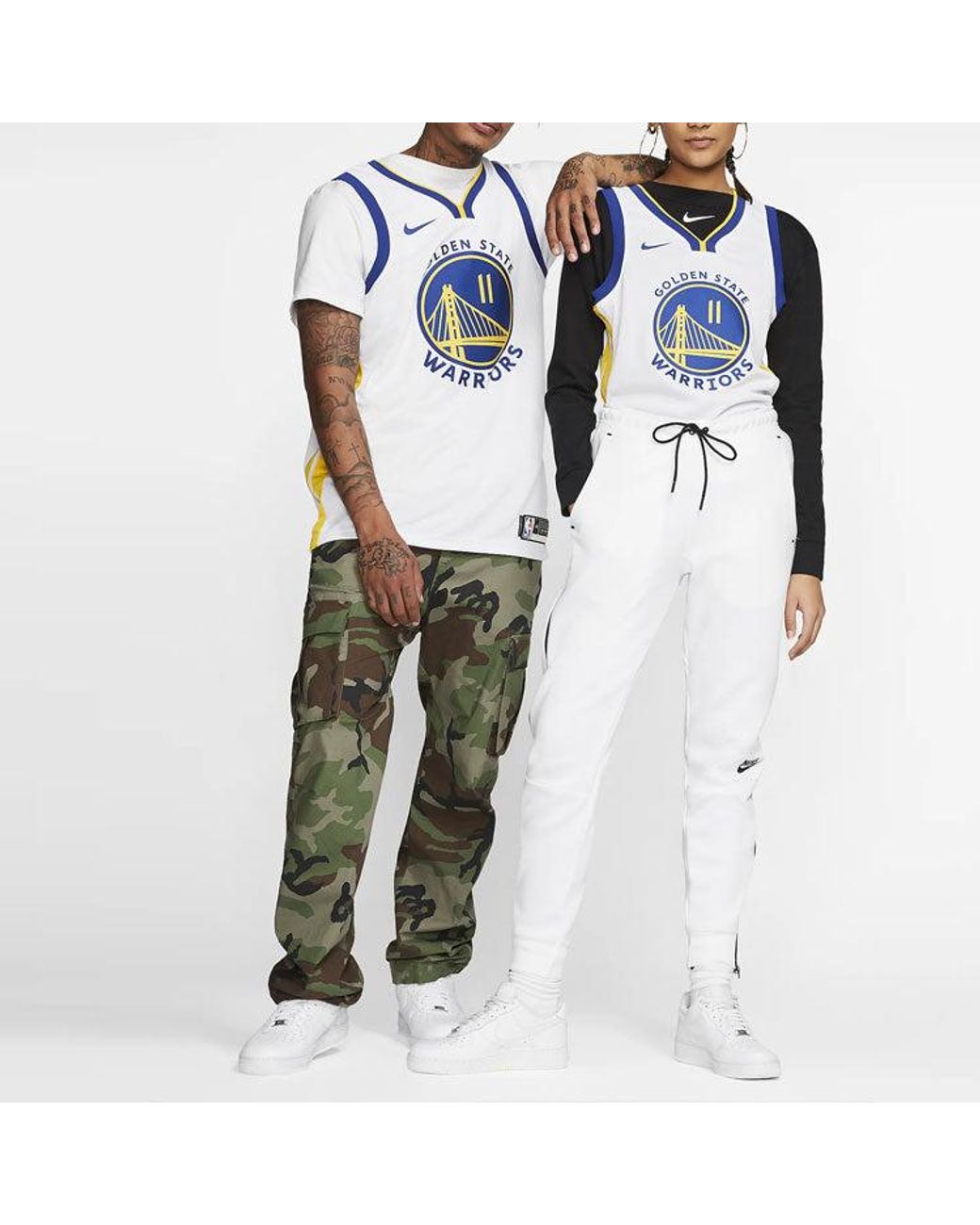 Nike Blue Golden State Warriors Association Edition Dri-Fit Nba Swingman Jersey for men