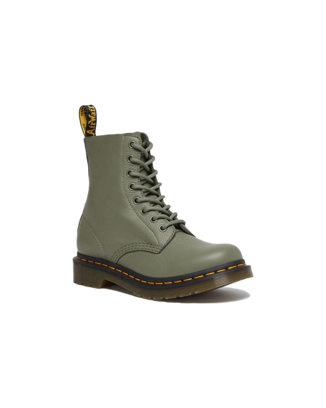 Dr. Martens Green (Wmns) 1460 Pascal Virginia Leather Boots 'Khaki'